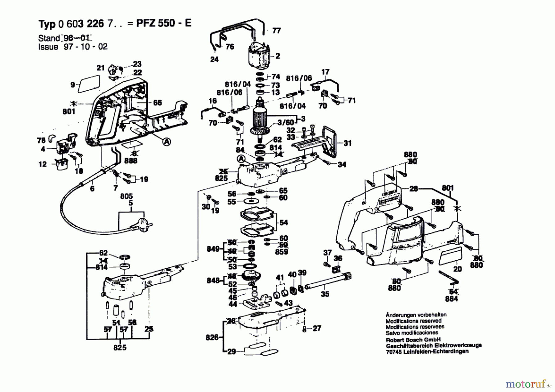  Bosch Werkzeug Fuchsschwanz PFZ 550 E Seite 1