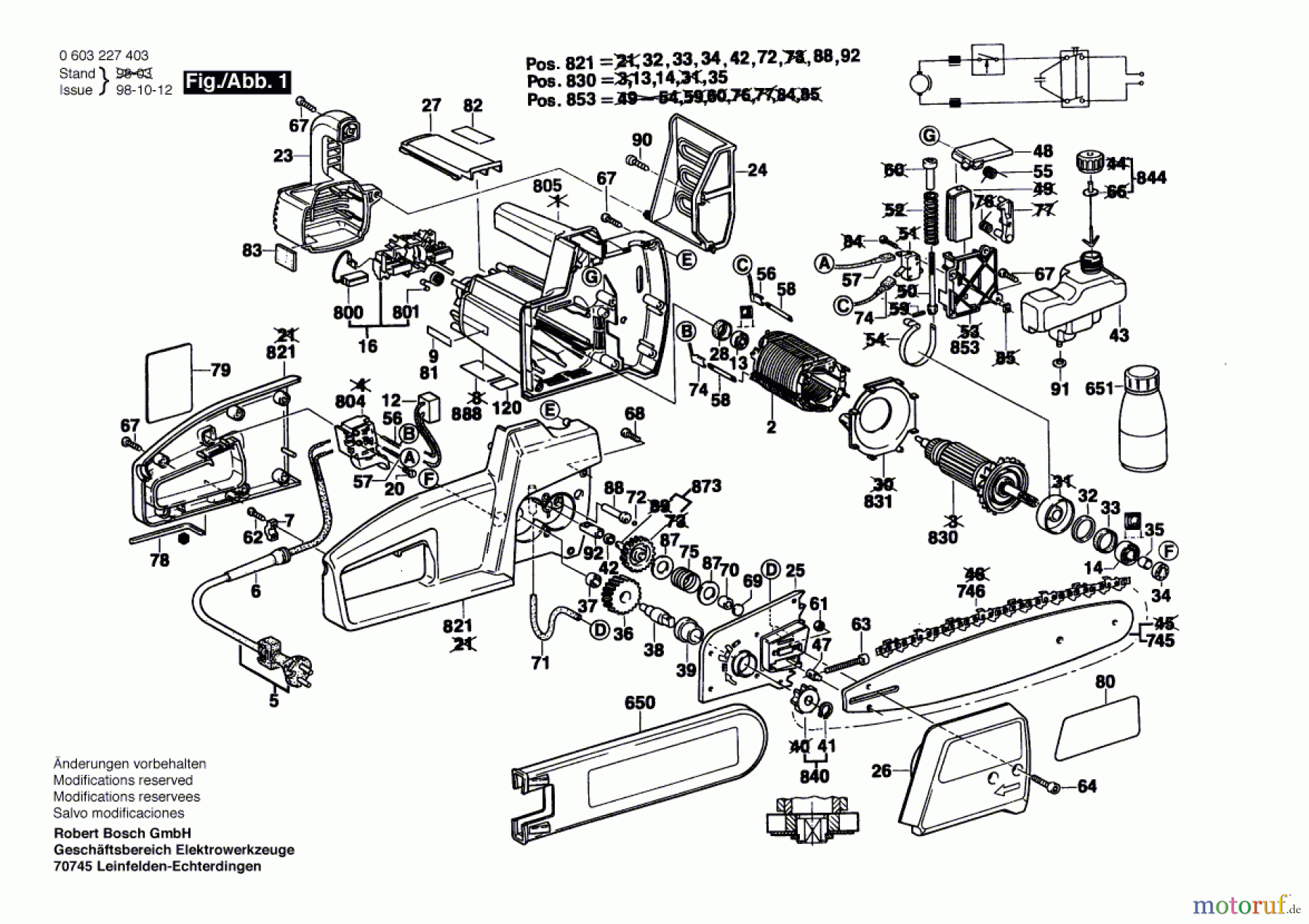  Bosch Werkzeug Vorsatz-Kettensäge PKE 30 B Seite 1