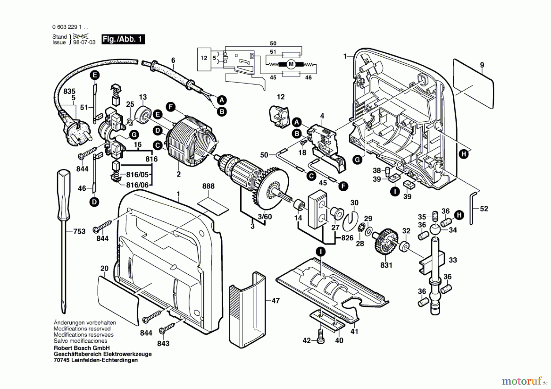  Bosch Werkzeug Stichsäge PST 50 A Seite 1