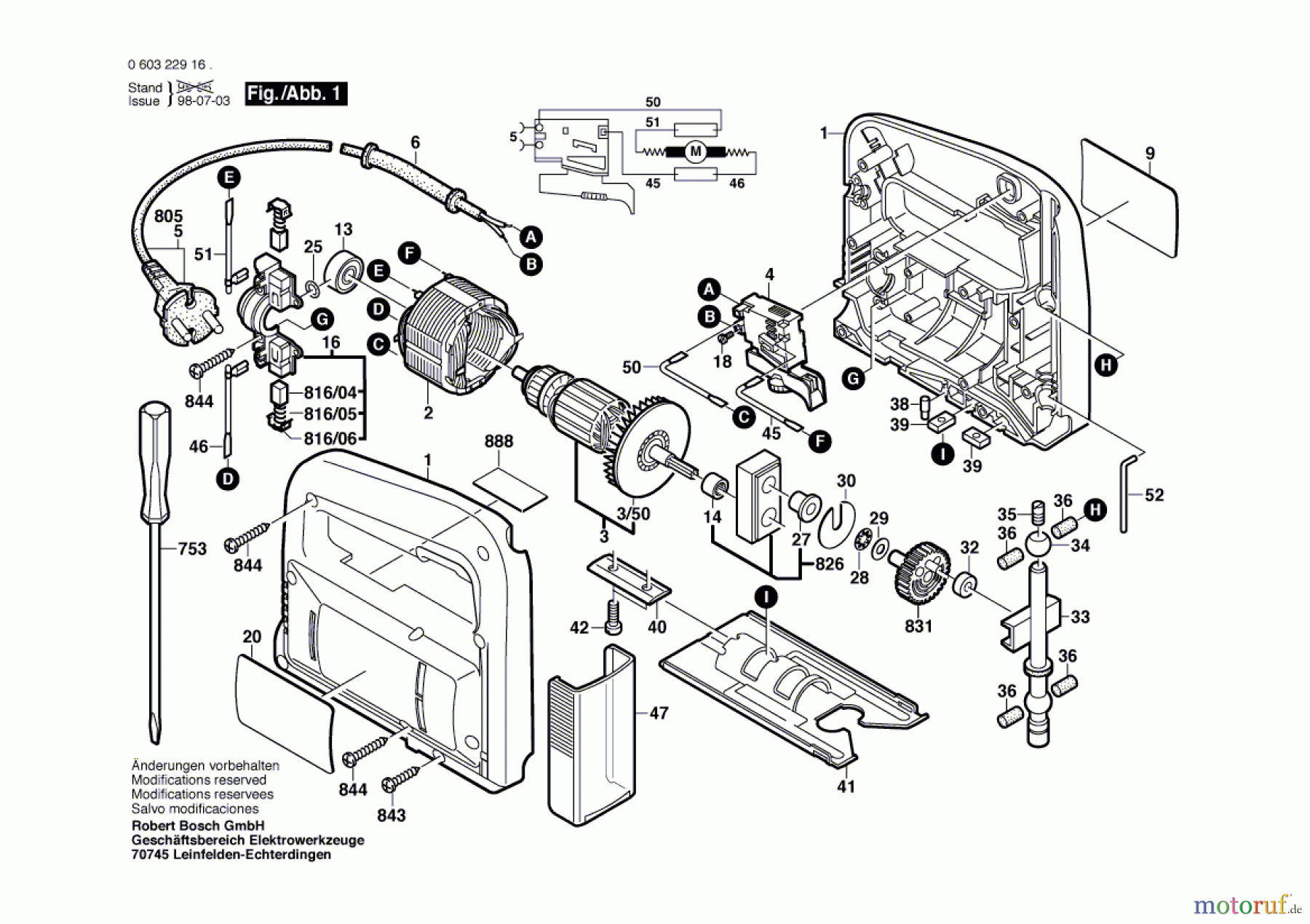  Bosch Werkzeug Stichsäge PST 50 AE Seite 1