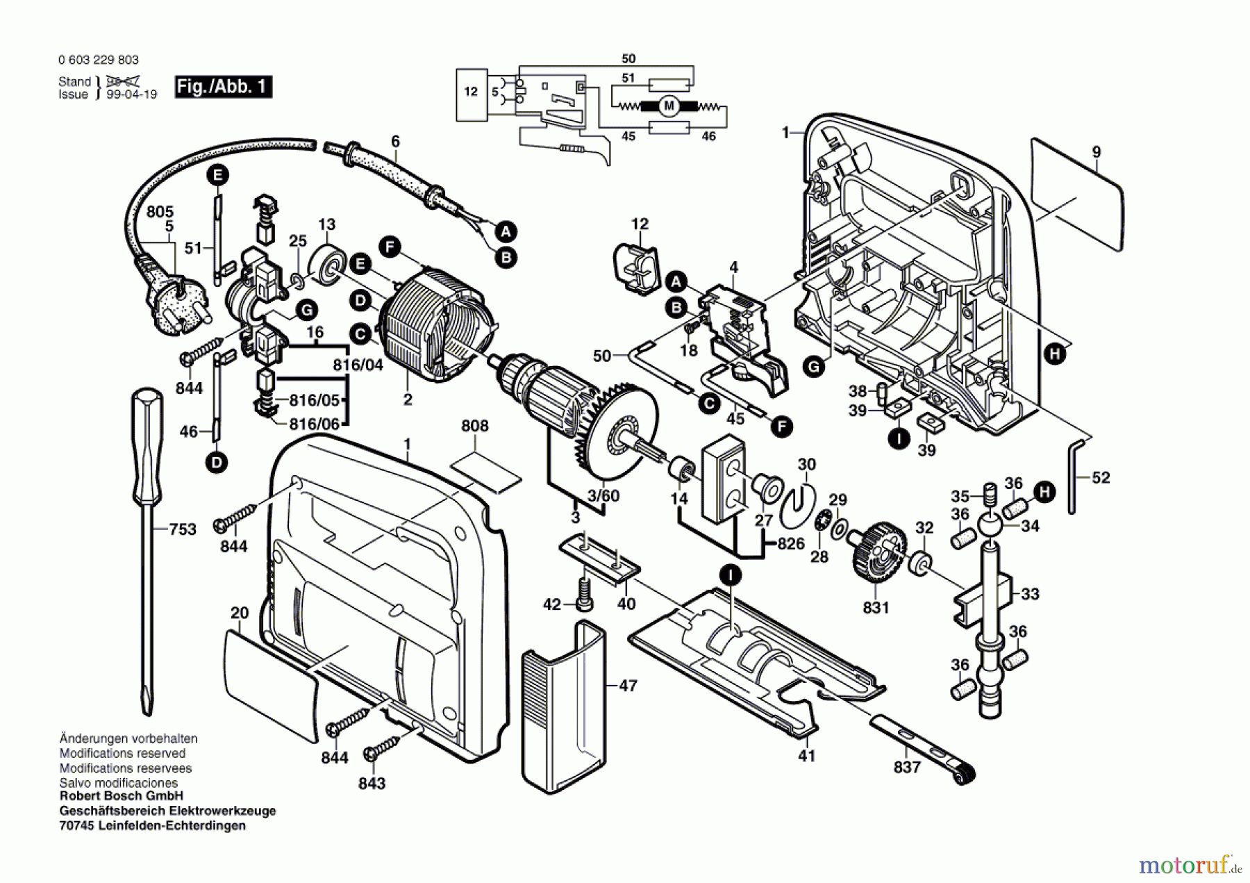  Bosch Werkzeug Stichsäge PST 53 AE Seite 1