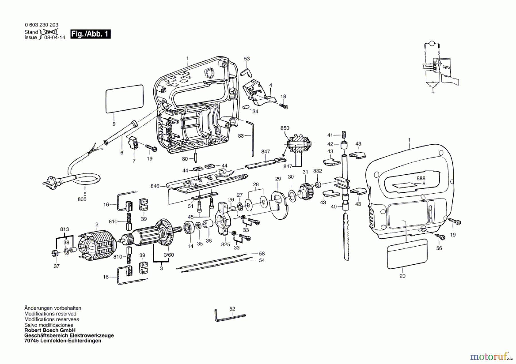  Bosch Werkzeug Stichsäge PST 54 Seite 1