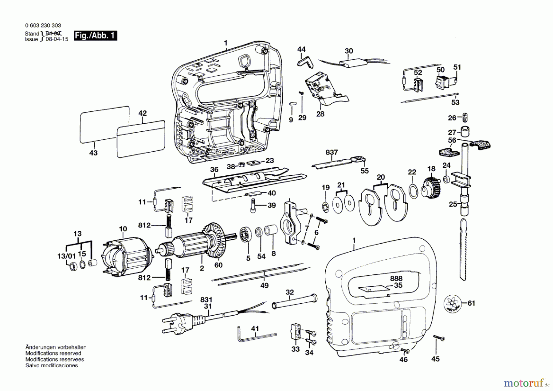  Bosch Werkzeug Stichsäge PST 50-2 Seite 1
