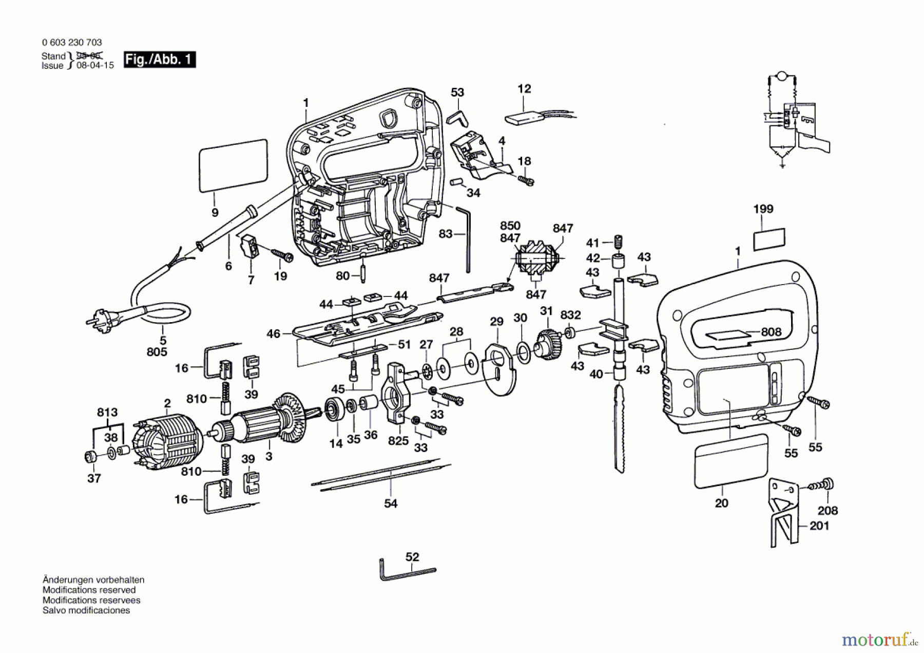  Bosch Werkzeug Stichsäge PST 54 E Seite 1