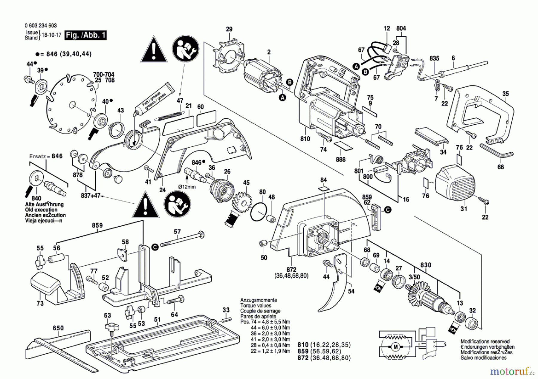  Bosch Werkzeug Handkreissäge PKS 66 Seite 1