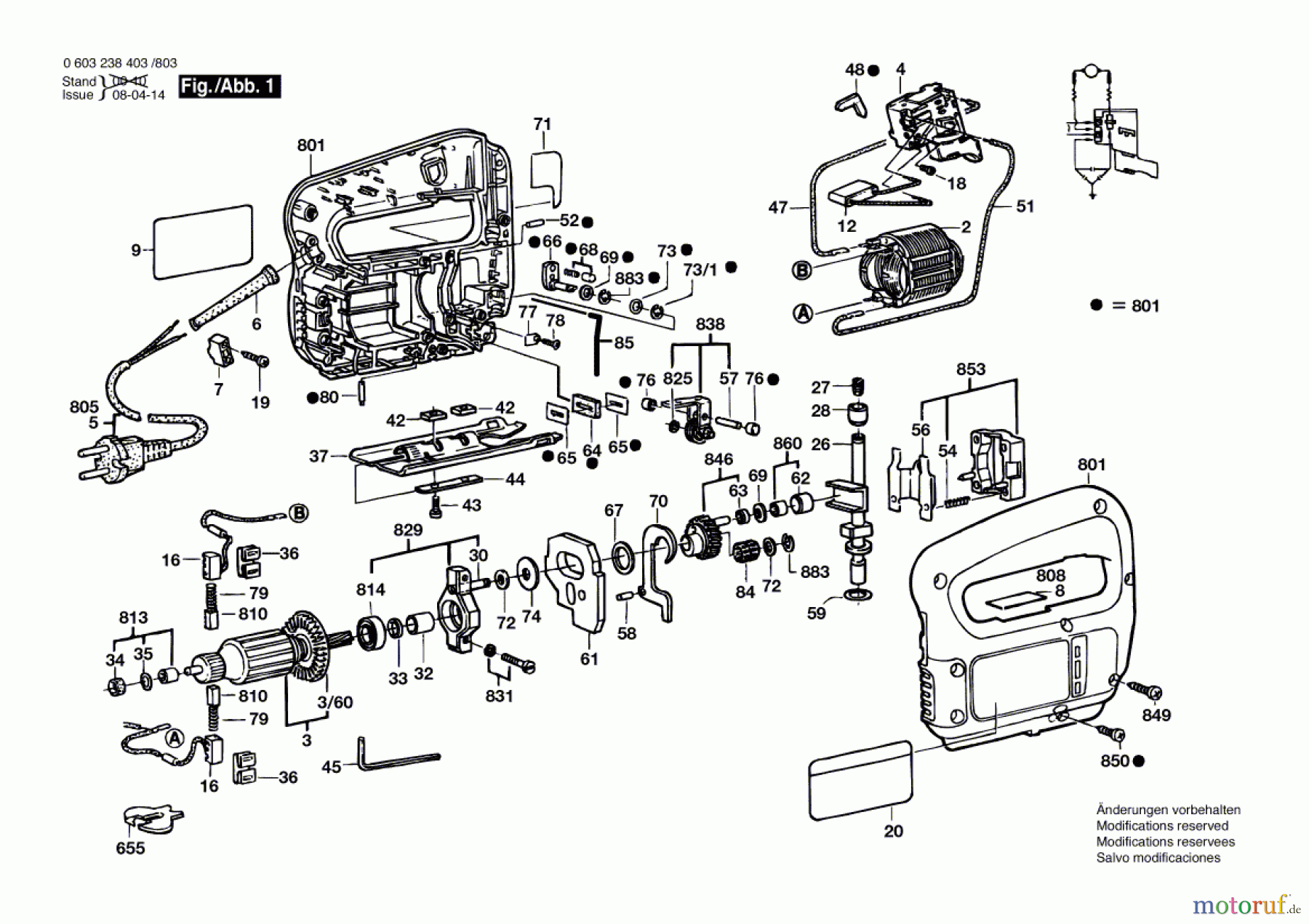 Bosch Werkzeug Stichsäge PST 54 PE Seite 1