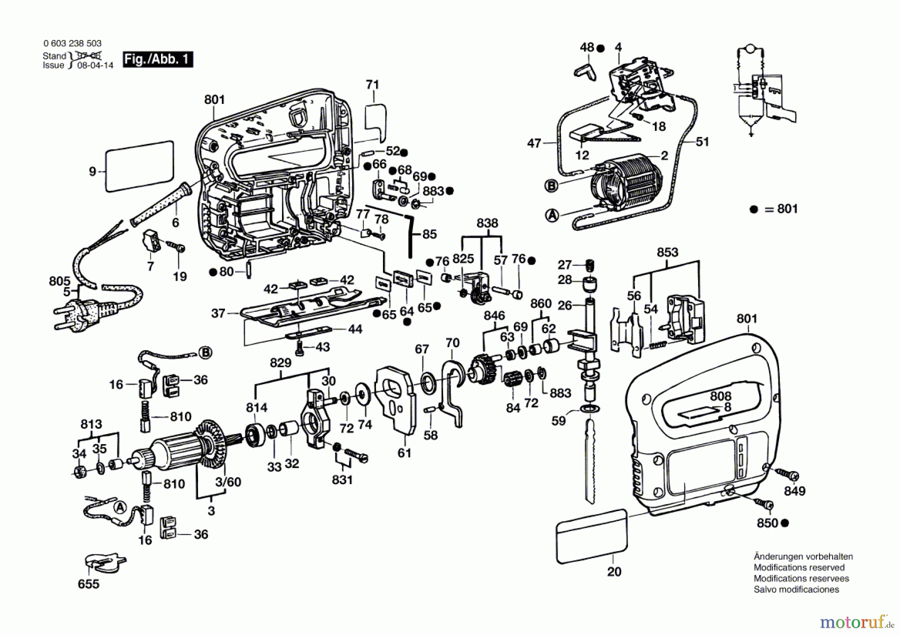  Bosch Werkzeug Stichsäge PST 50 PE Seite 1