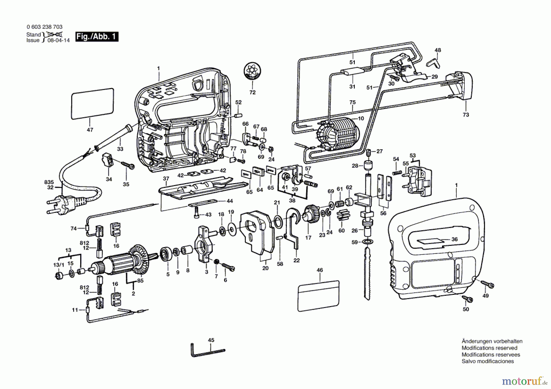  Bosch Werkzeug Stichsäge PST 55 PE Seite 1