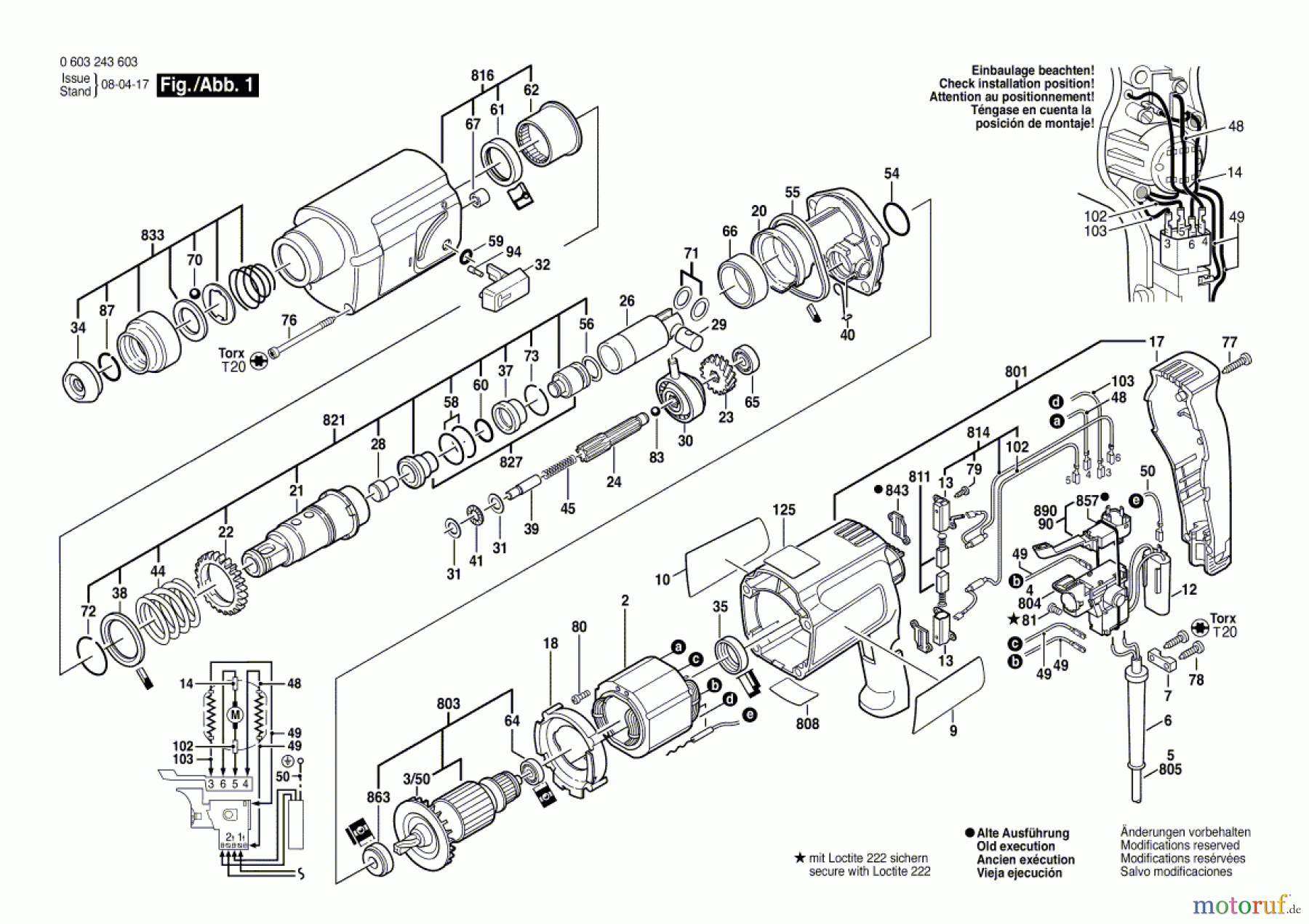  Bosch Werkzeug Bohrhammer PBH 20-RLE Seite 1