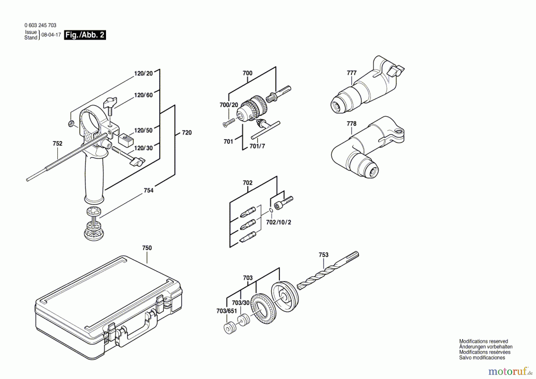  Bosch Werkzeug Bohrhammer PBH 200 RE Seite 2