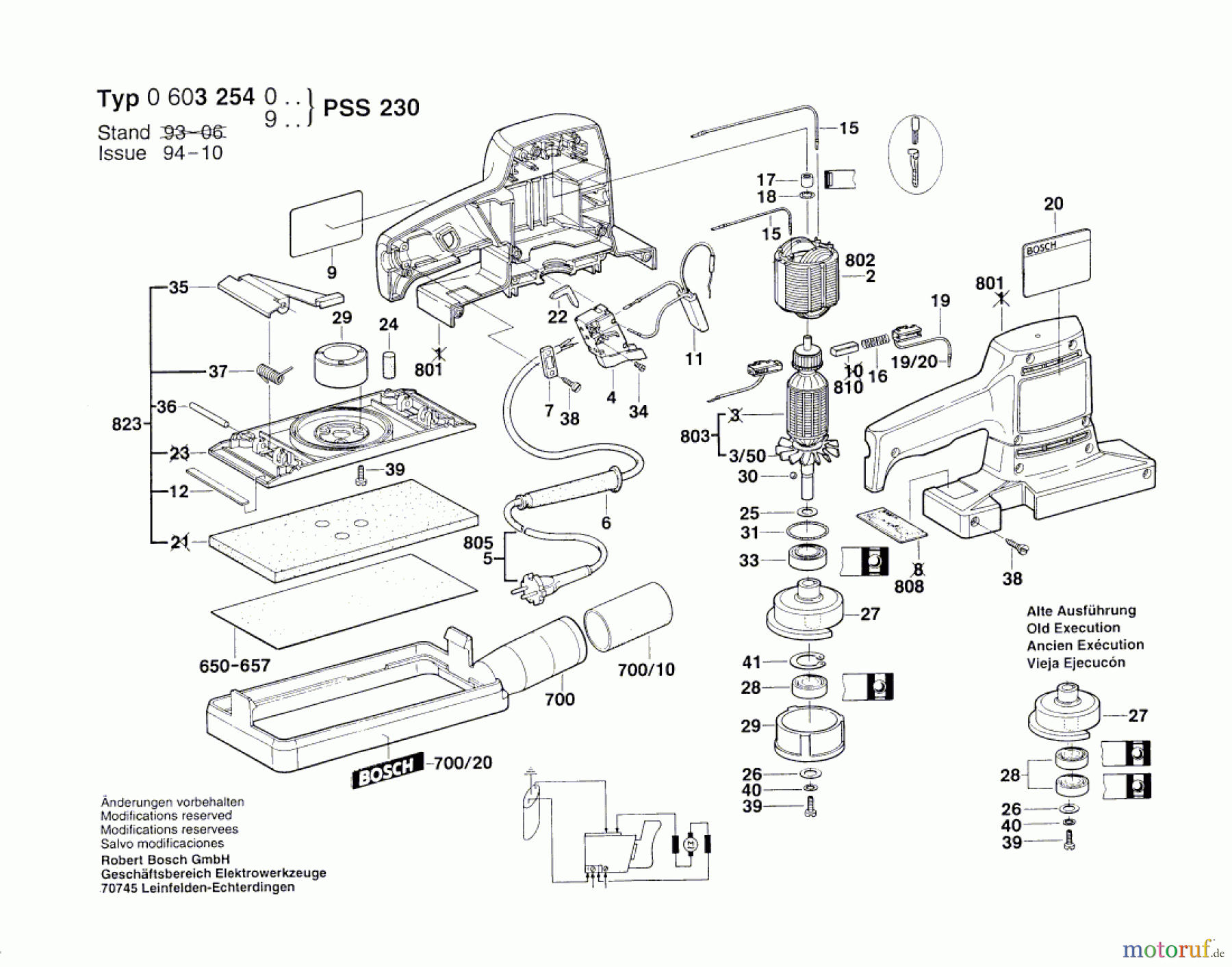  Bosch Werkzeug Schwingschleifer PSS 230 Seite 1