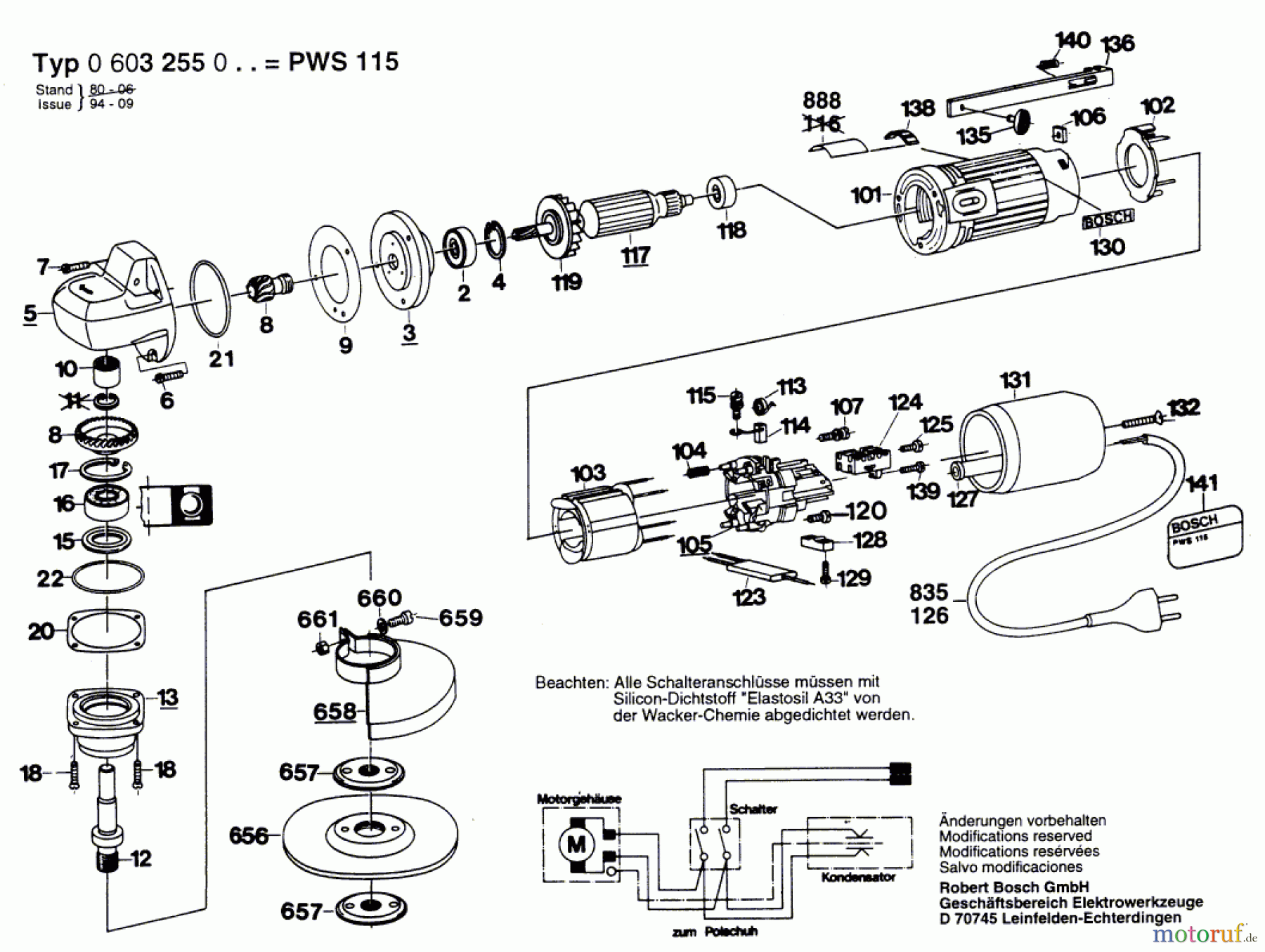  Bosch Werkzeug Winkelschleifer PWS 115 Seite 1