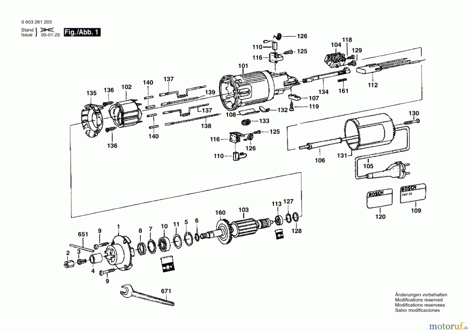  Bosch Werkzeug Gw-Kantenfräse PKF 25 Seite 1