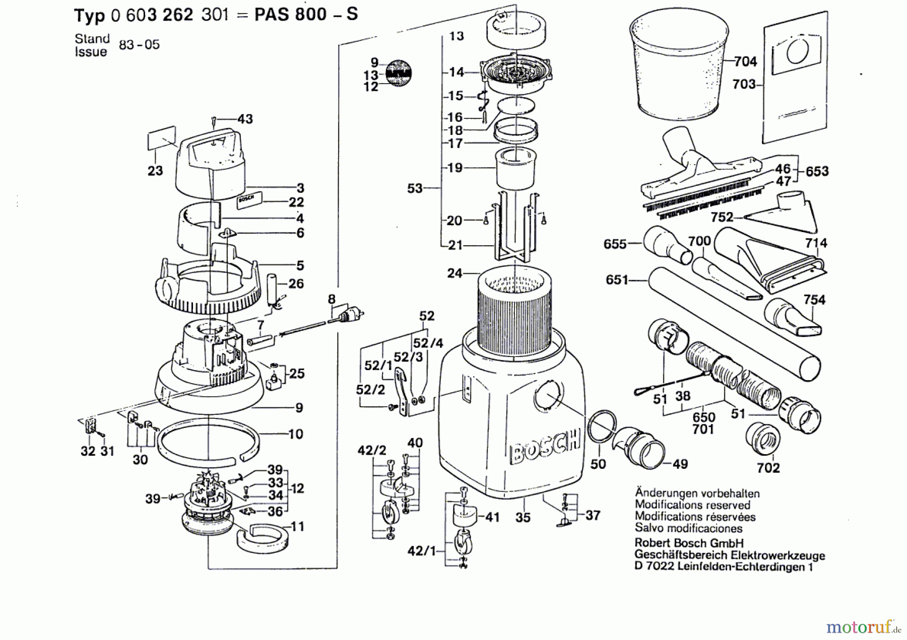 Bosch Werkzeug Hw-Allzwecksauger PAS 800-S Seite 1