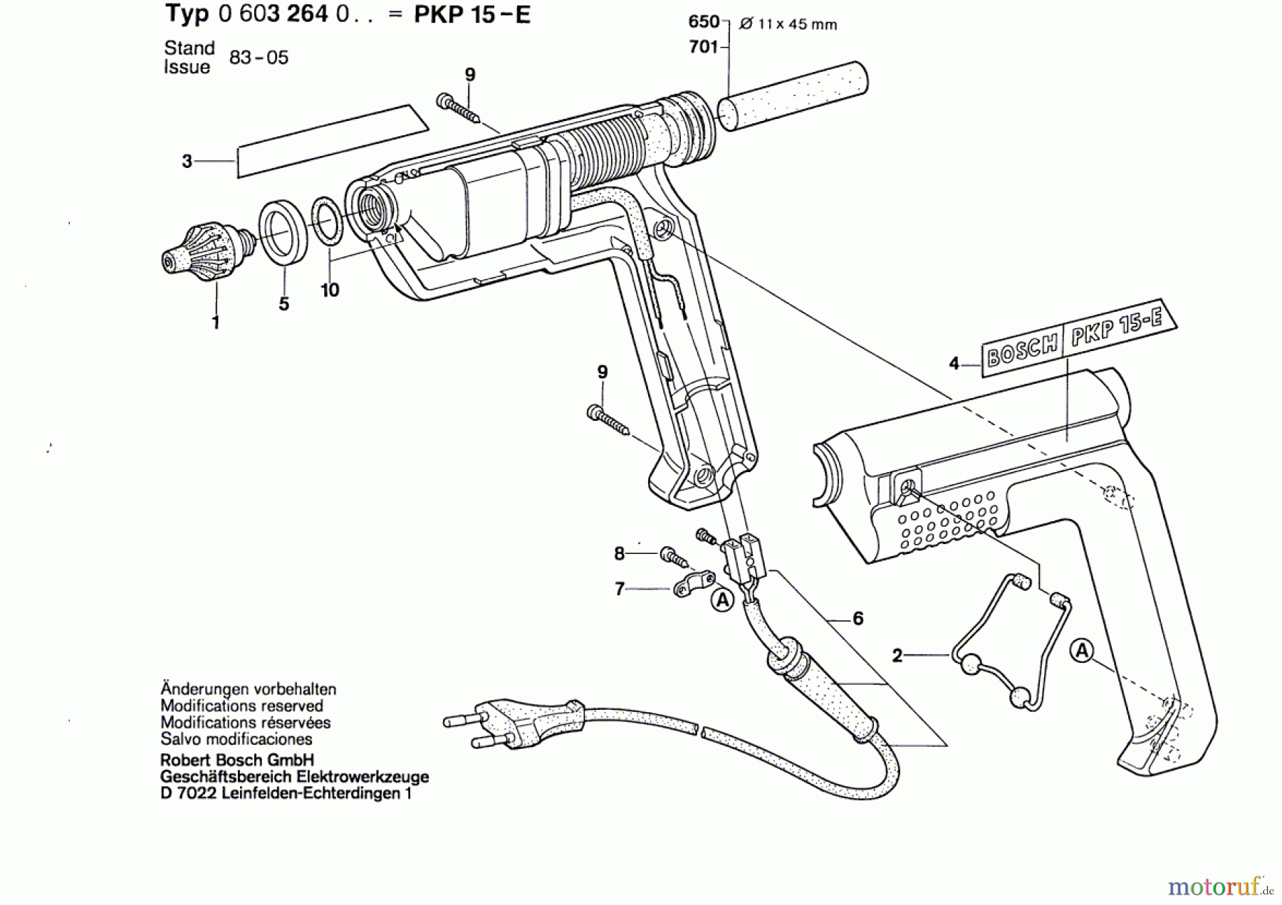  Bosch Werkzeug Klebepistole PKP 15 E Seite 1