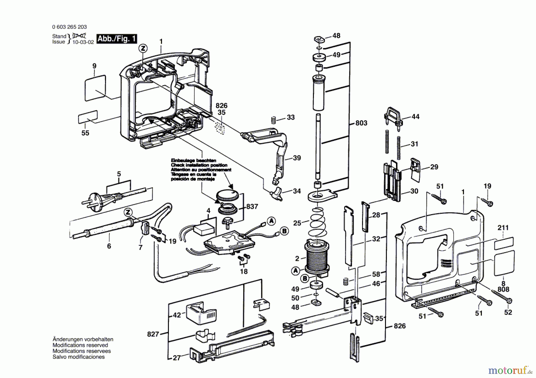  Bosch Werkzeug Tacker PTK 14 E Seite 1