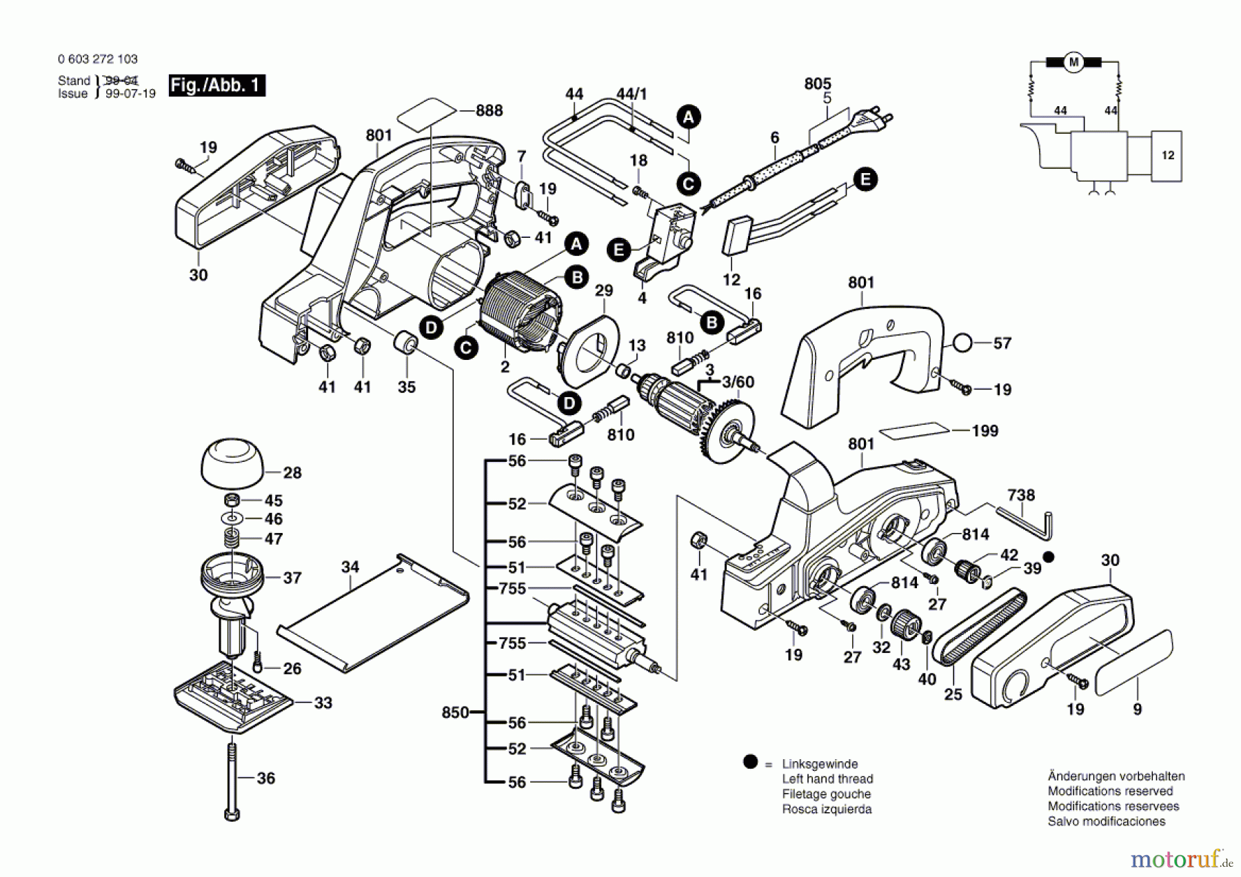  Bosch Werkzeug Handhobel PHO 15-82 Seite 1