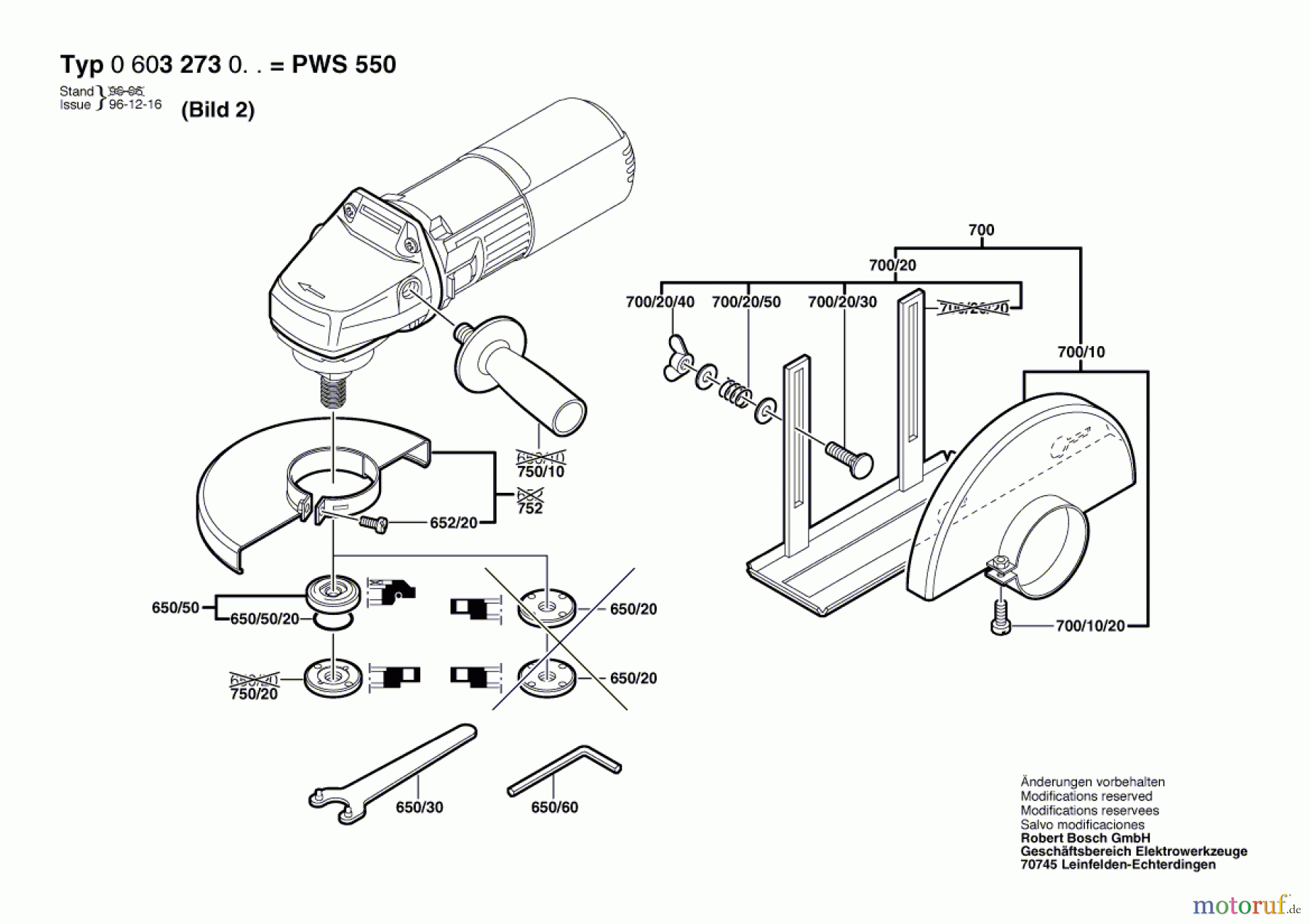  Bosch Werkzeug Hw-Winkelschleifer PWS 550 Seite 2