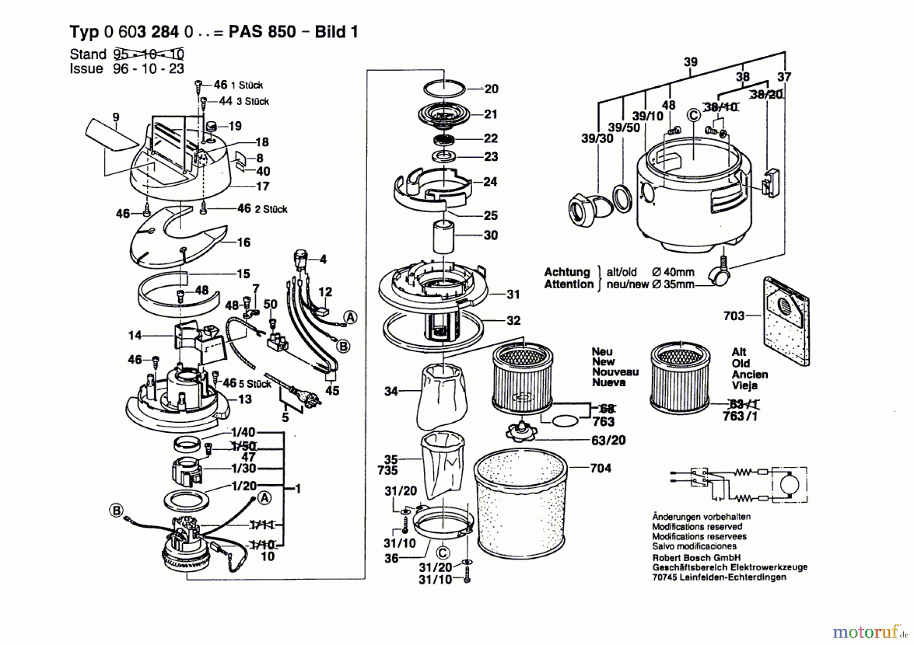  Bosch Werkzeug Hw-Allzwecksauger PAS 850 Seite 1