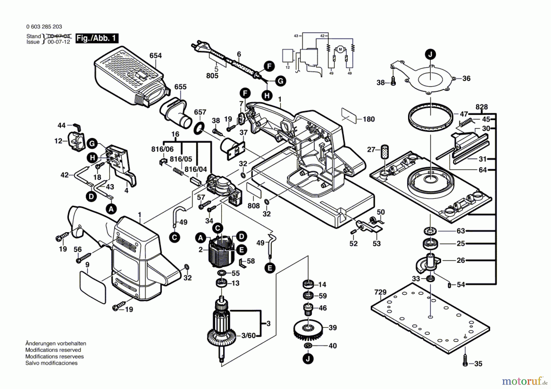  Bosch Werkzeug Schwingschleifer PSS 28 A Seite 1