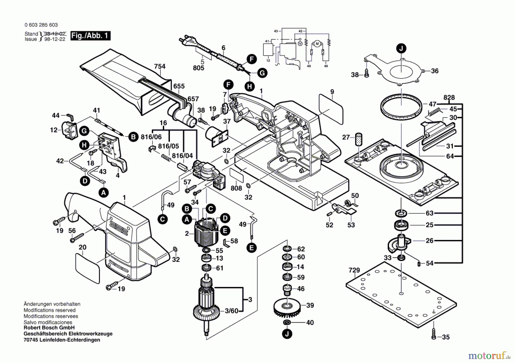  Bosch Werkzeug Schwingschleifer PSS 28 AE Seite 1