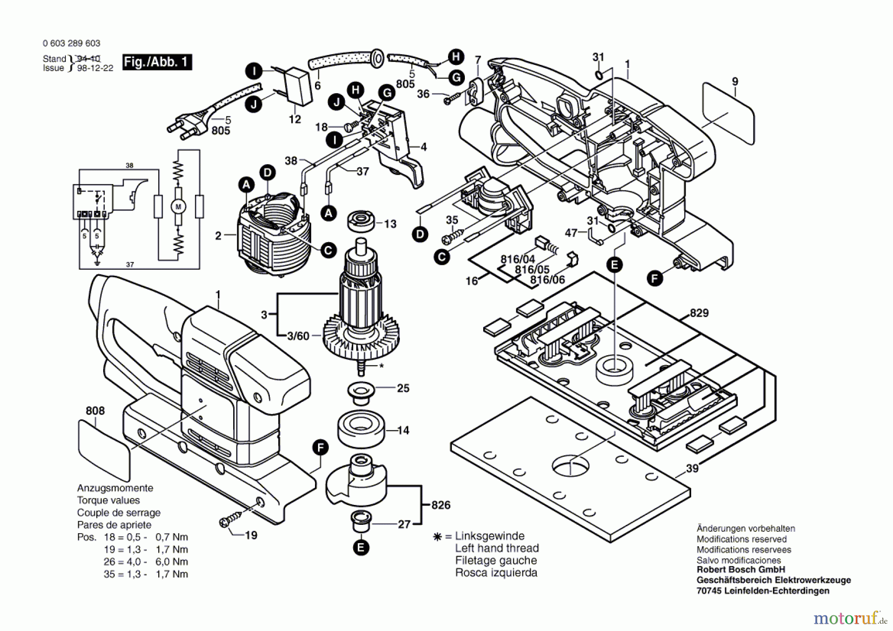  Bosch Werkzeug Schwingschleifer PSS 23 E Seite 1