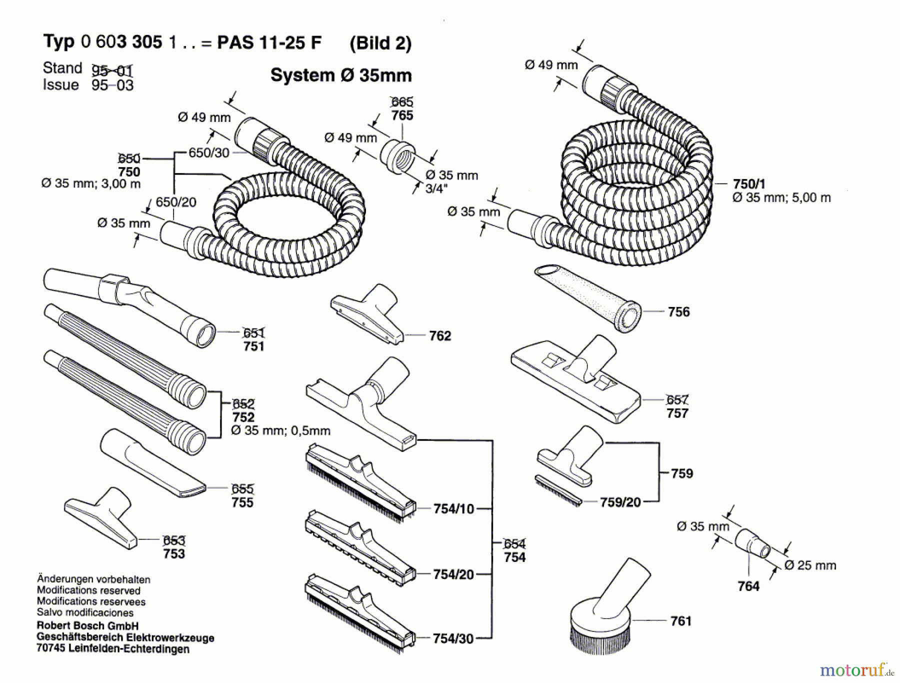  Bosch Werkzeug Allzwecksauger PAS 10-25 F Seite 2