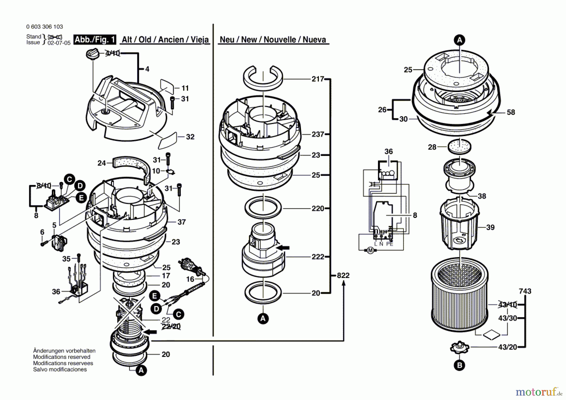  Bosch Werkzeug Hw-Allzwecksauger PAS 12-50 F Seite 1