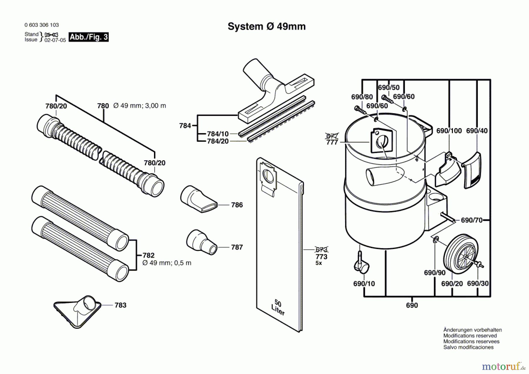  Bosch Werkzeug Hw-Allzwecksauger PAS 12-50 F Seite 3