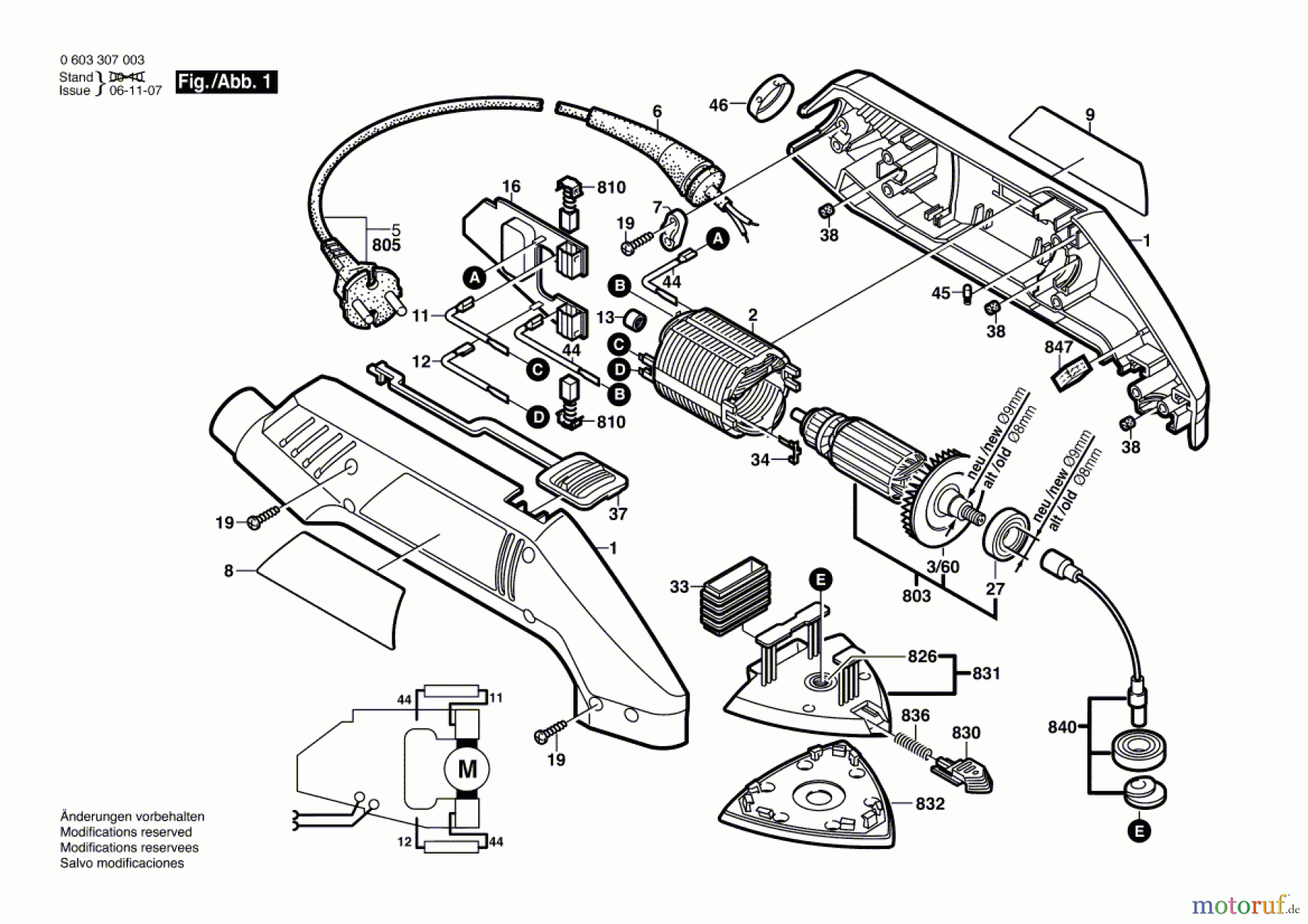  Bosch Werkzeug Deltaschleifer PDA 100 A Seite 1