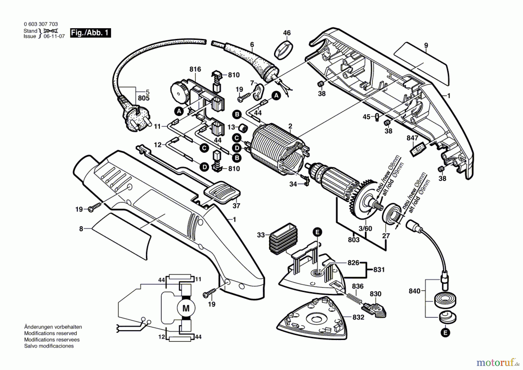  Bosch Werkzeug Deltaschleifer PDA 120 E Seite 1