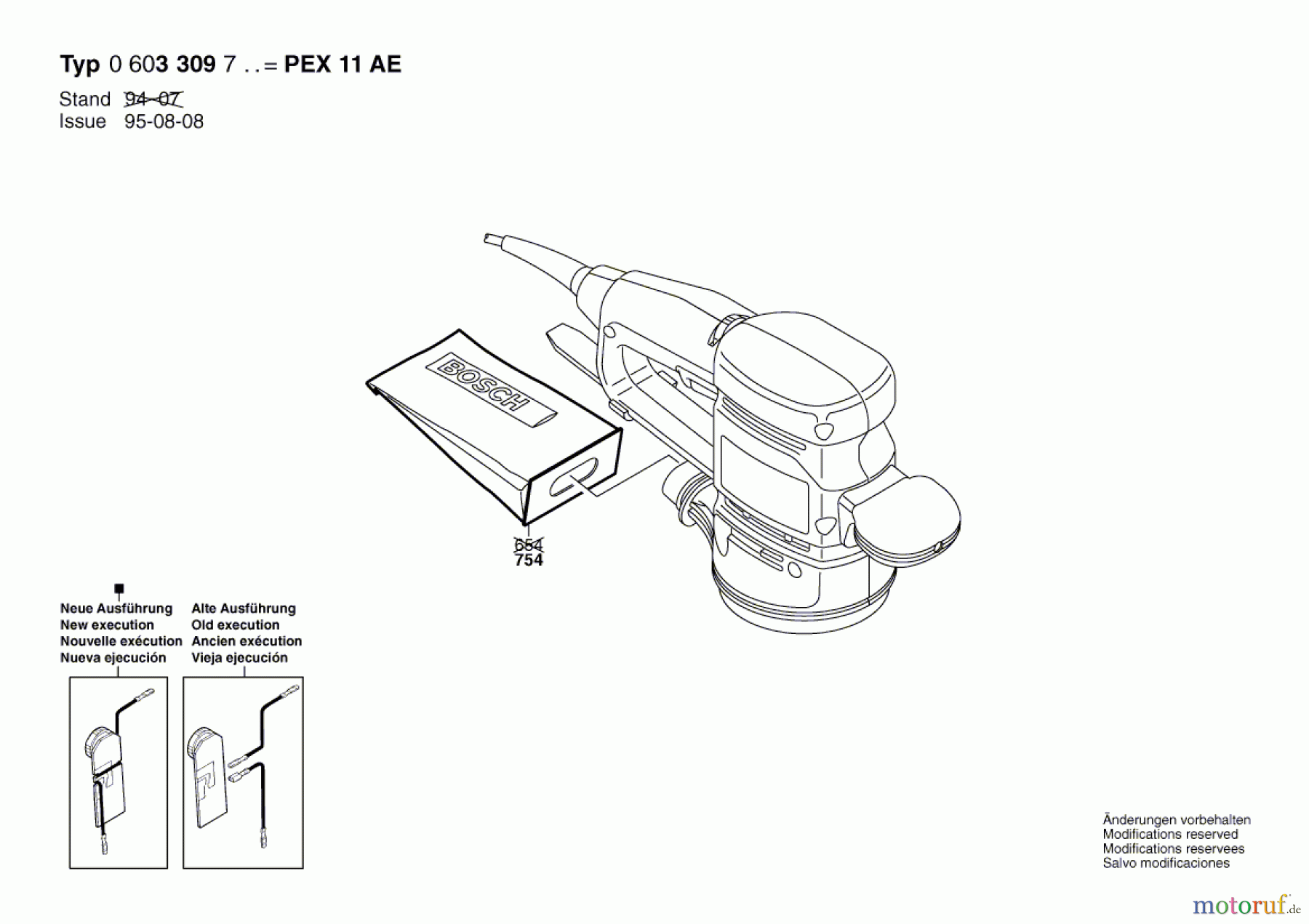  Bosch Werkzeug Exzenterschleifer PEX 11 AE Seite 2