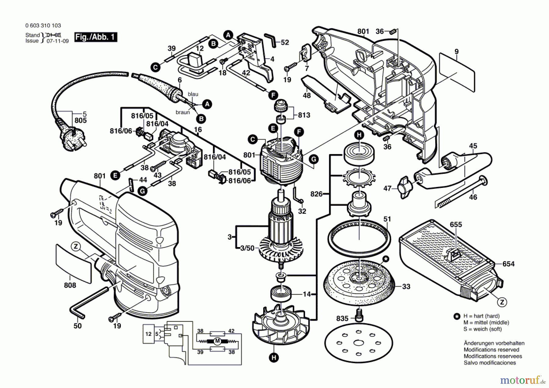  Bosch Werkzeug Exzenterschleifer PEX 400 A Seite 1