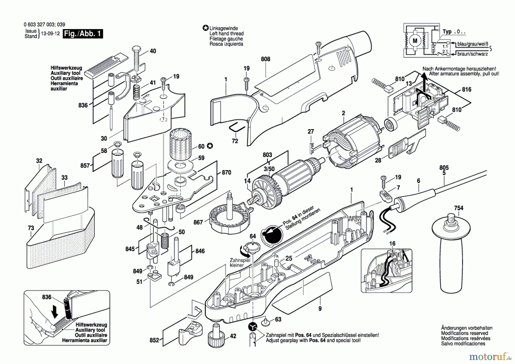  Bosch Werkzeug Varioschleifer PVS 280 A Seite 1