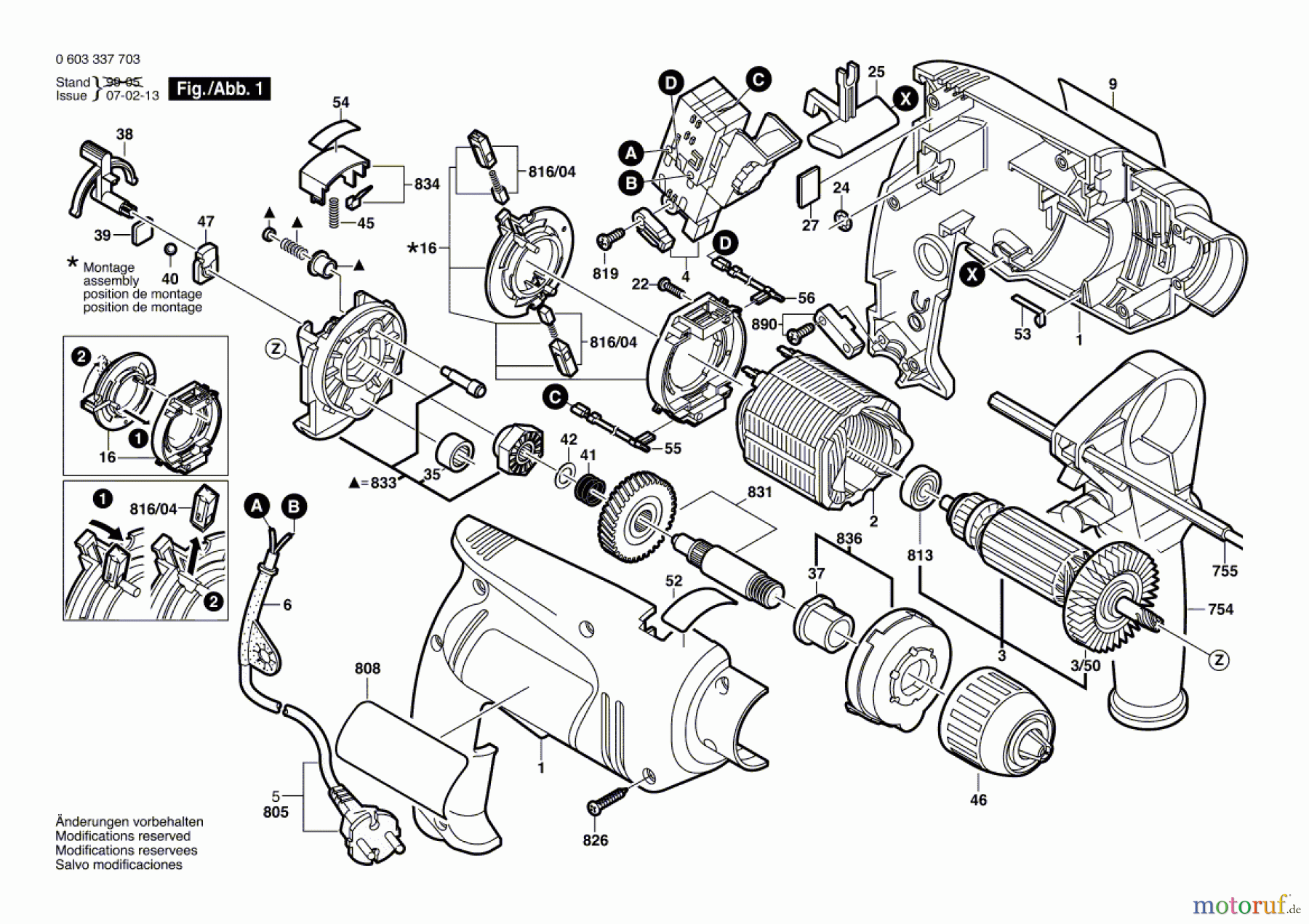  Bosch Werkzeug Schlagbohrmaschine PSB 13 RE Seite 1