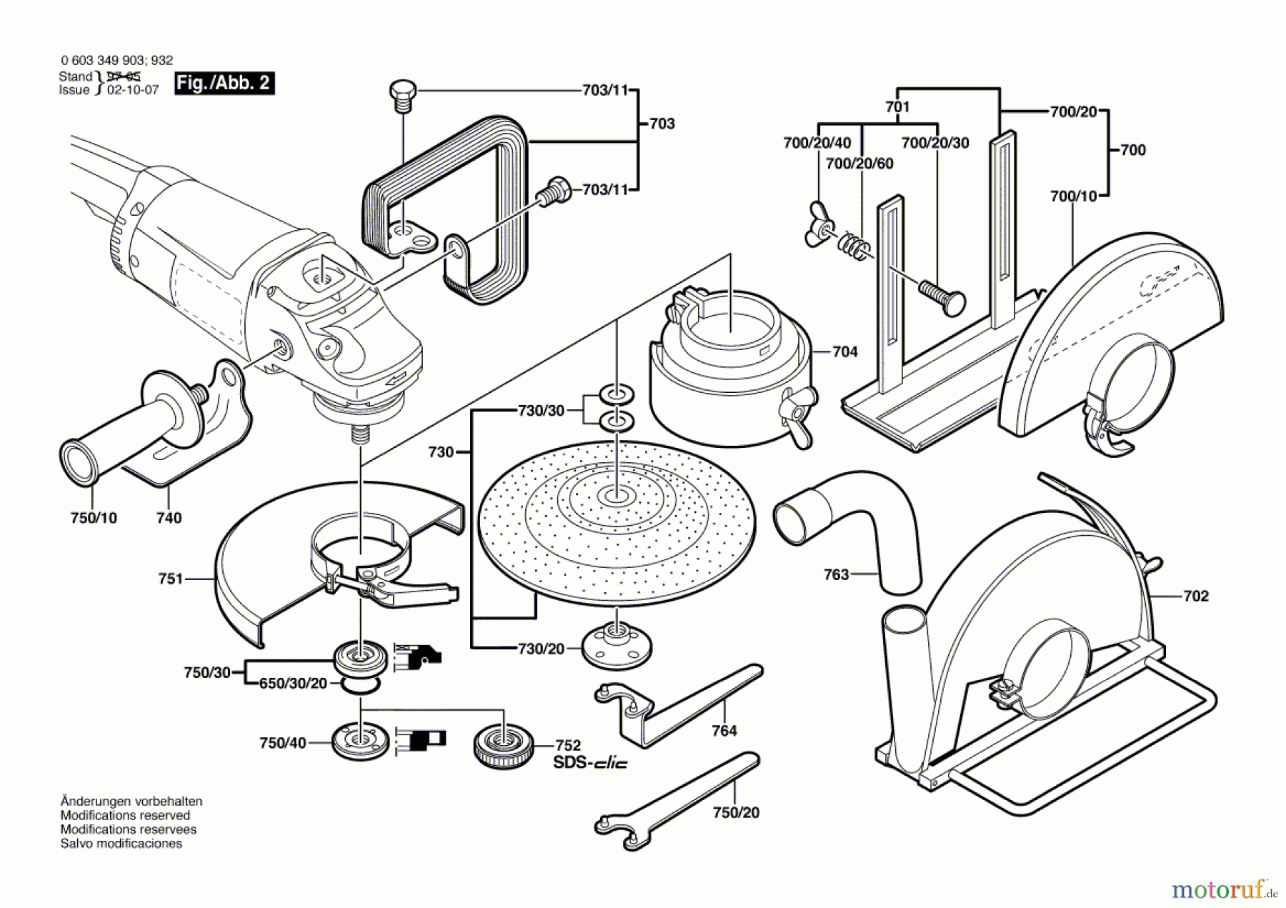  Bosch Werkzeug Winkelschleifer PWS 20-230 Seite 2