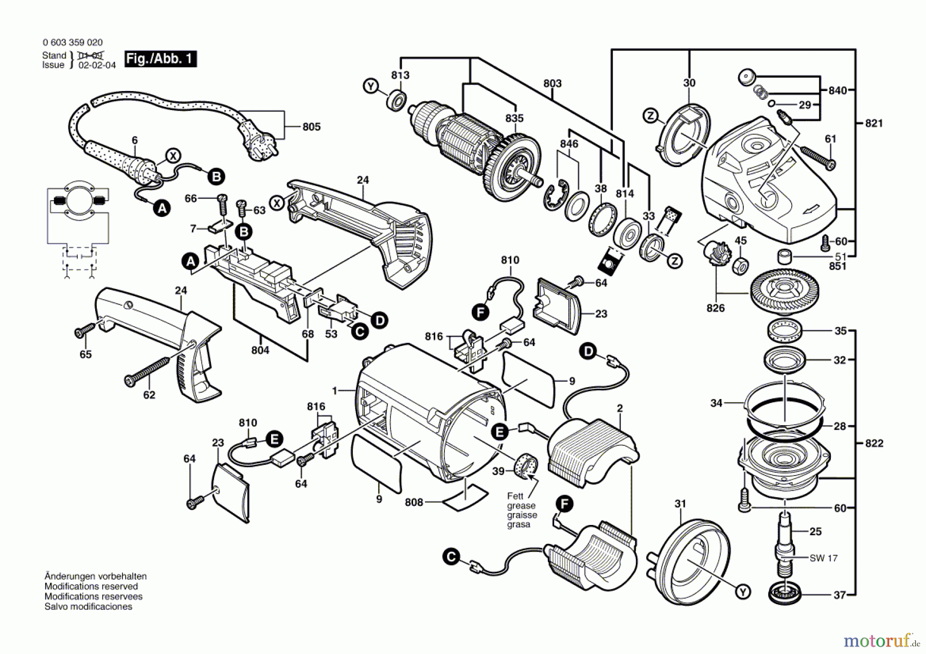  Bosch Werkzeug Winkelschleifer PWS 1900 Seite 1