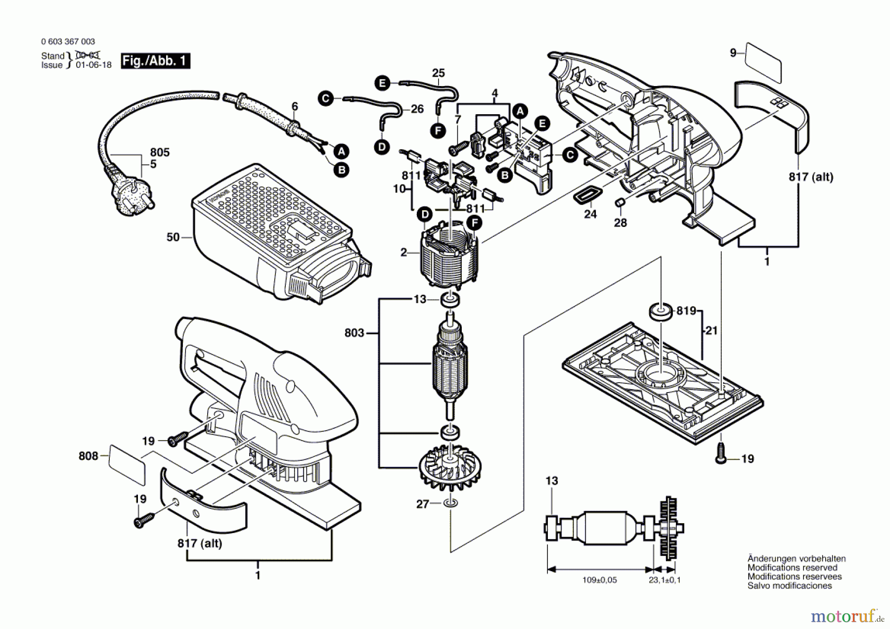  Bosch Werkzeug Schwingschleifer PSS 150 A Seite 1
