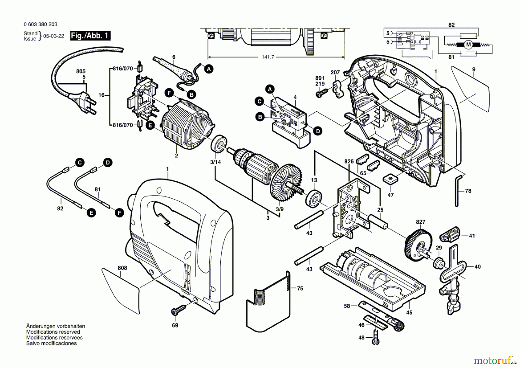  Bosch Werkzeug Stichsäge PST 550 Seite 1