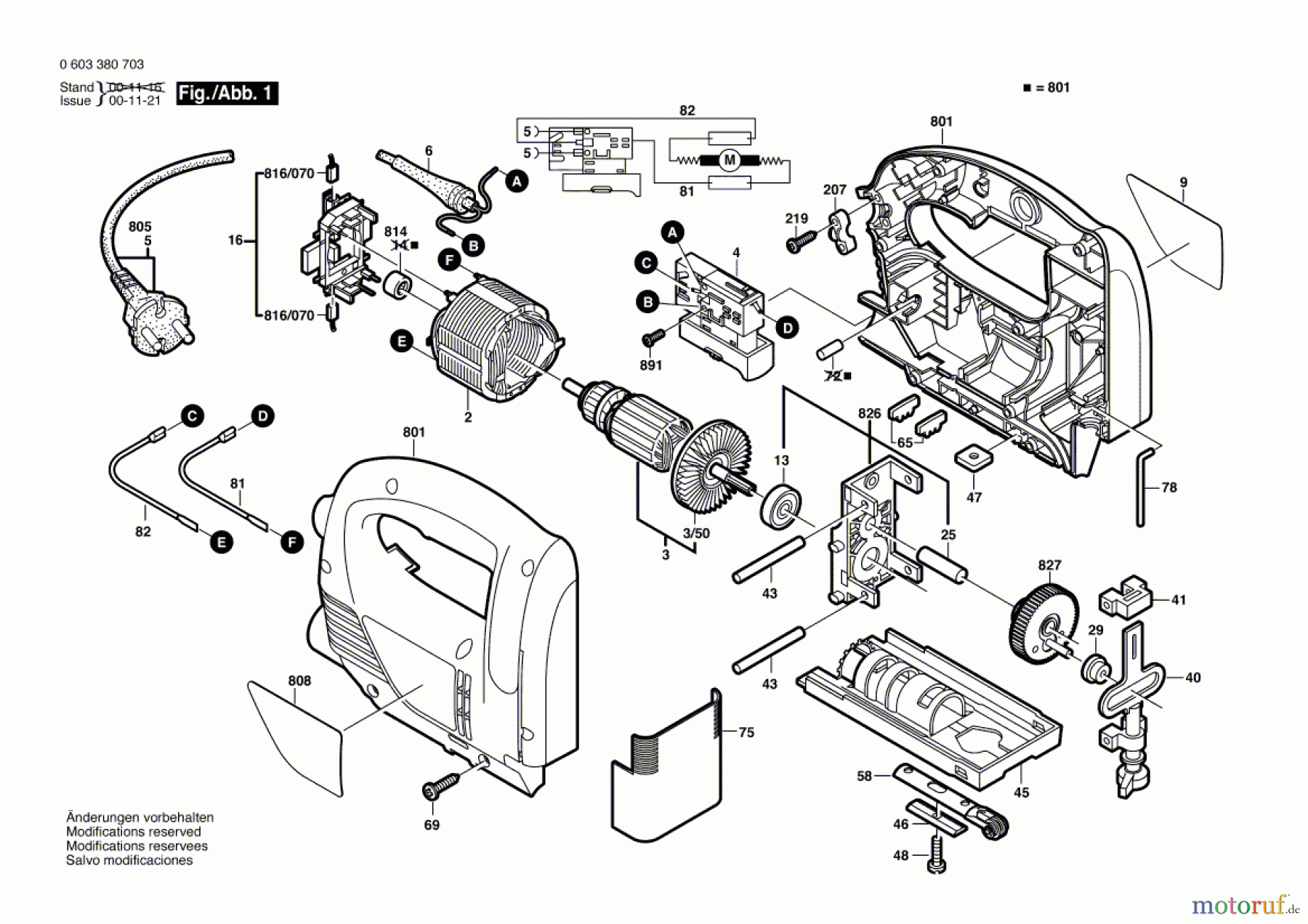  Bosch Werkzeug Stichsäge PST 6500 E Seite 1