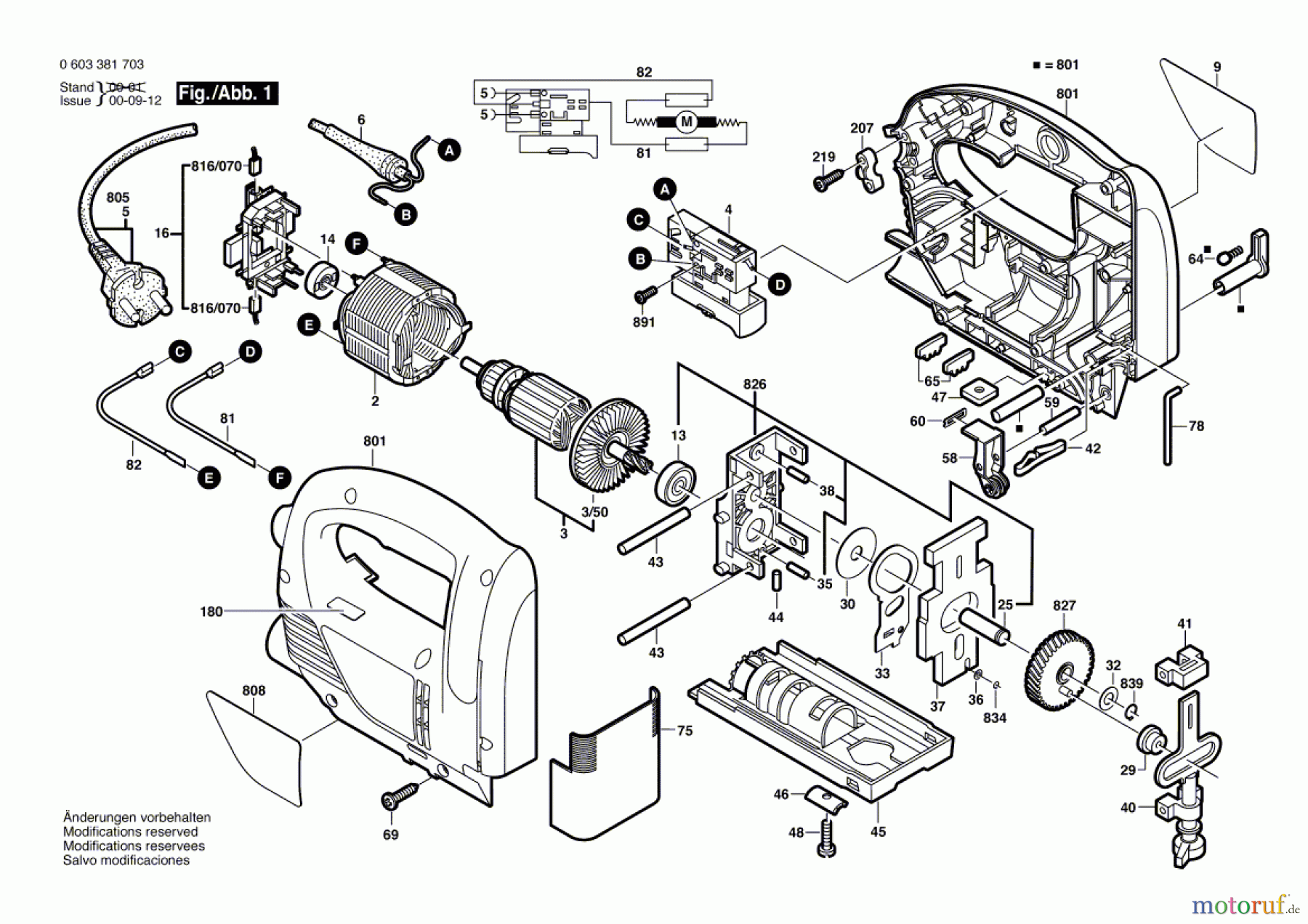  Bosch Werkzeug Stichsäge PST 650 PE Seite 1
