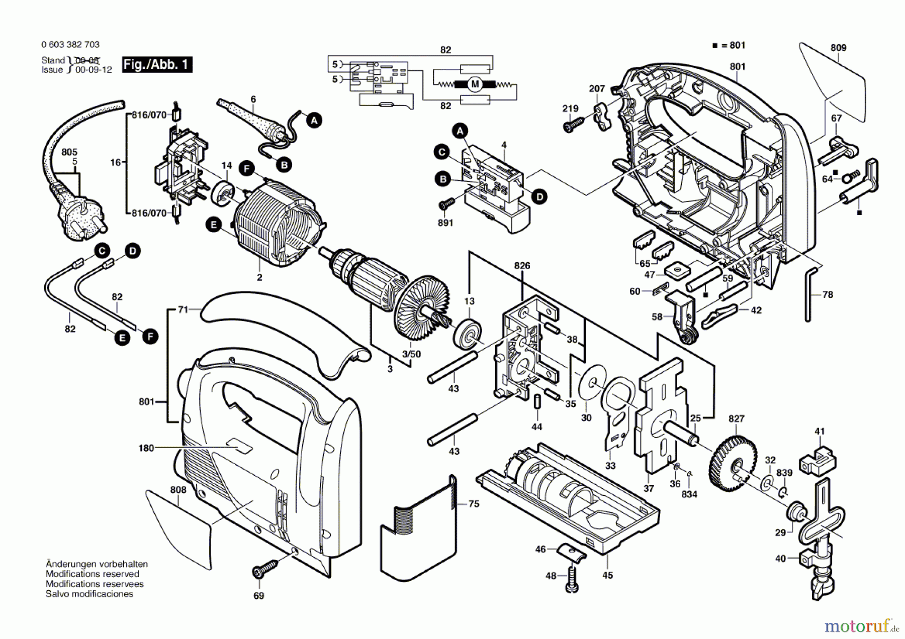 Bosch Werkzeug Stichsäge PST 750 PE Seite 1