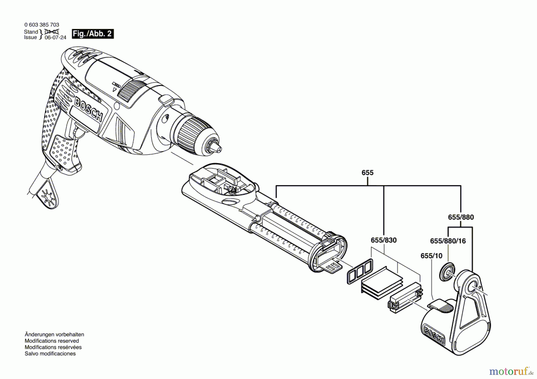  Bosch Werkzeug Schlagbohrmaschine PSB 650 RA Seite 2
