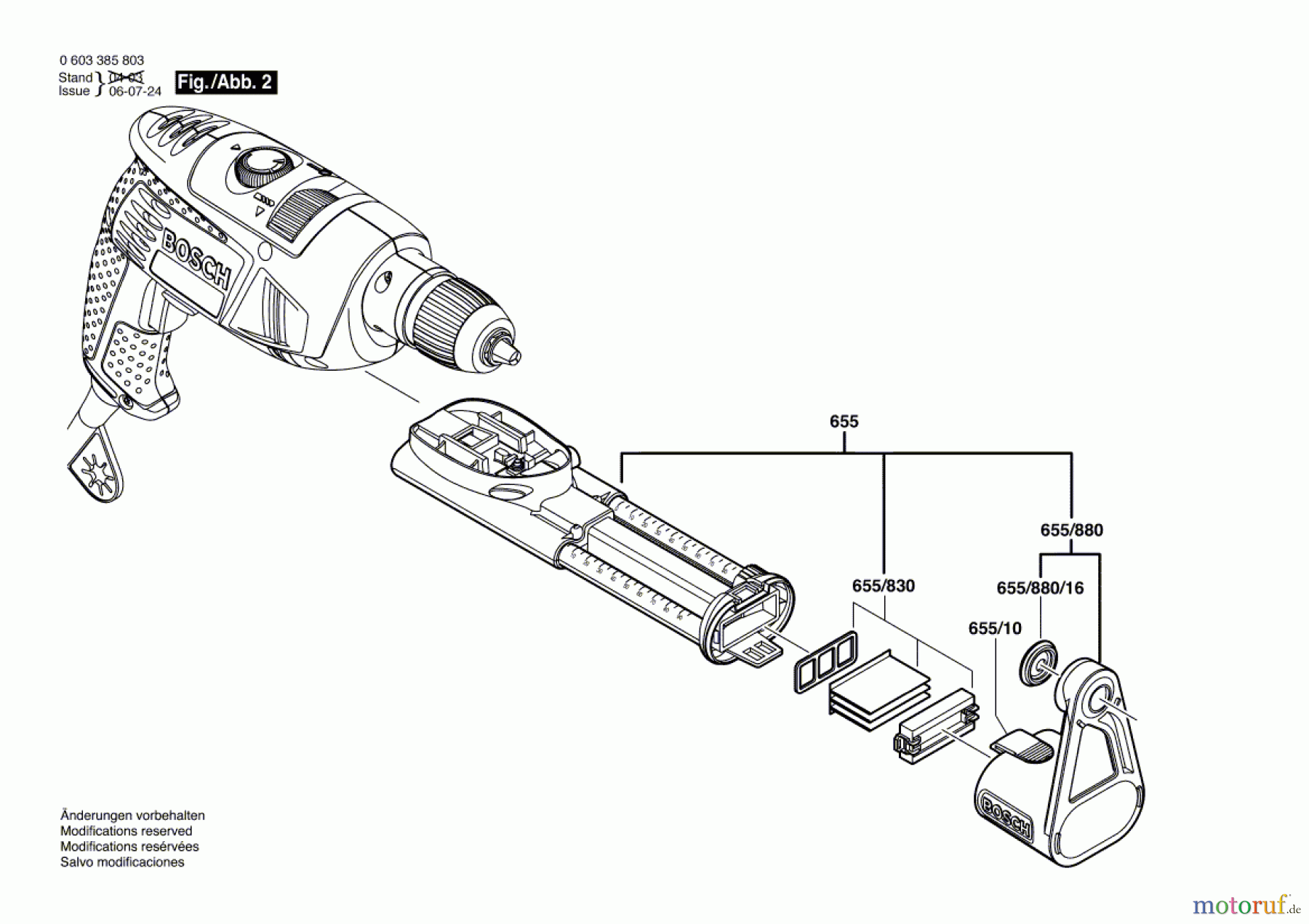  Bosch Werkzeug Schlagbohrmaschine PSB 1000 RCA Seite 2