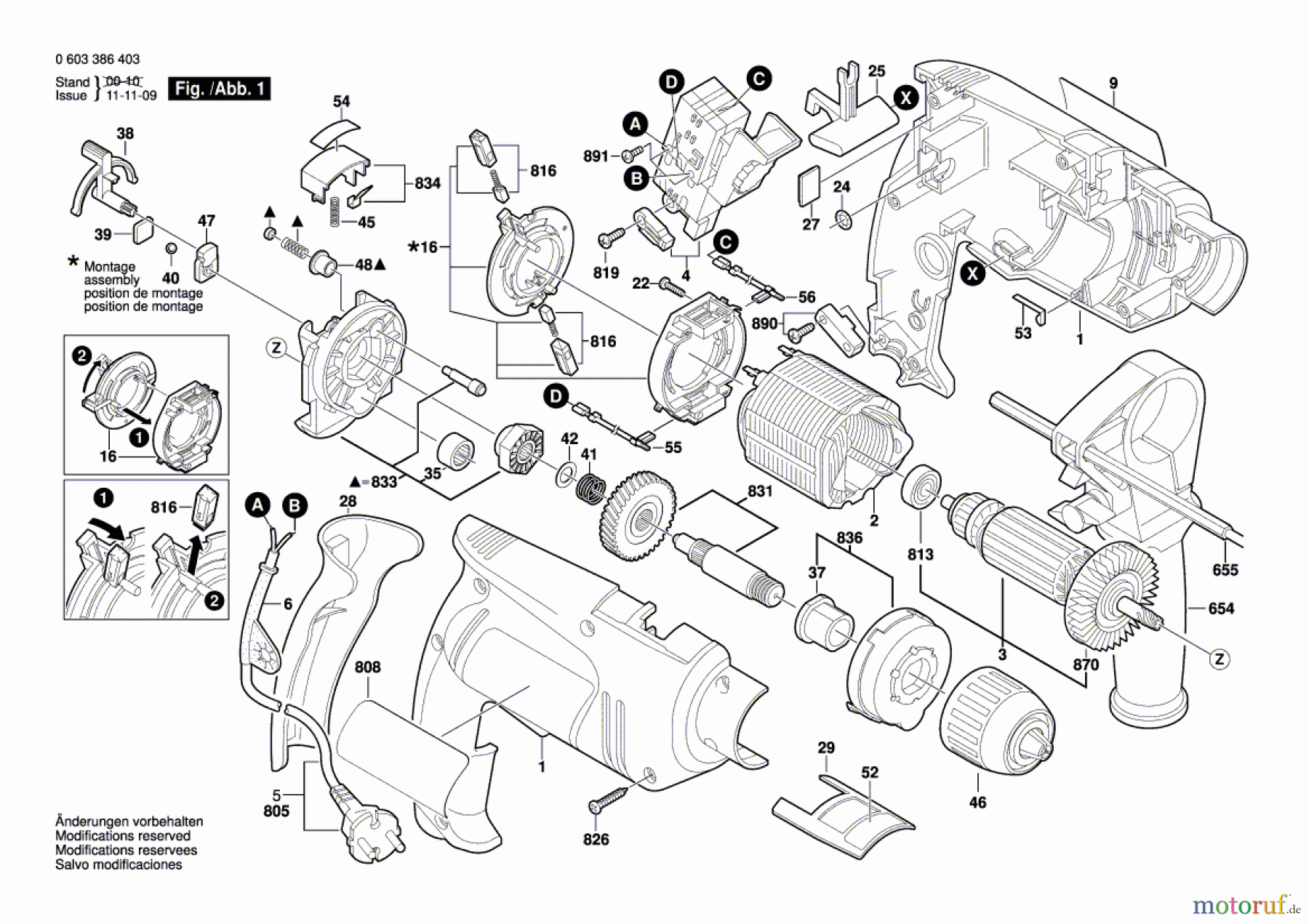  Bosch Werkzeug Schlagbohrmaschine PSB 7000 RE Seite 1