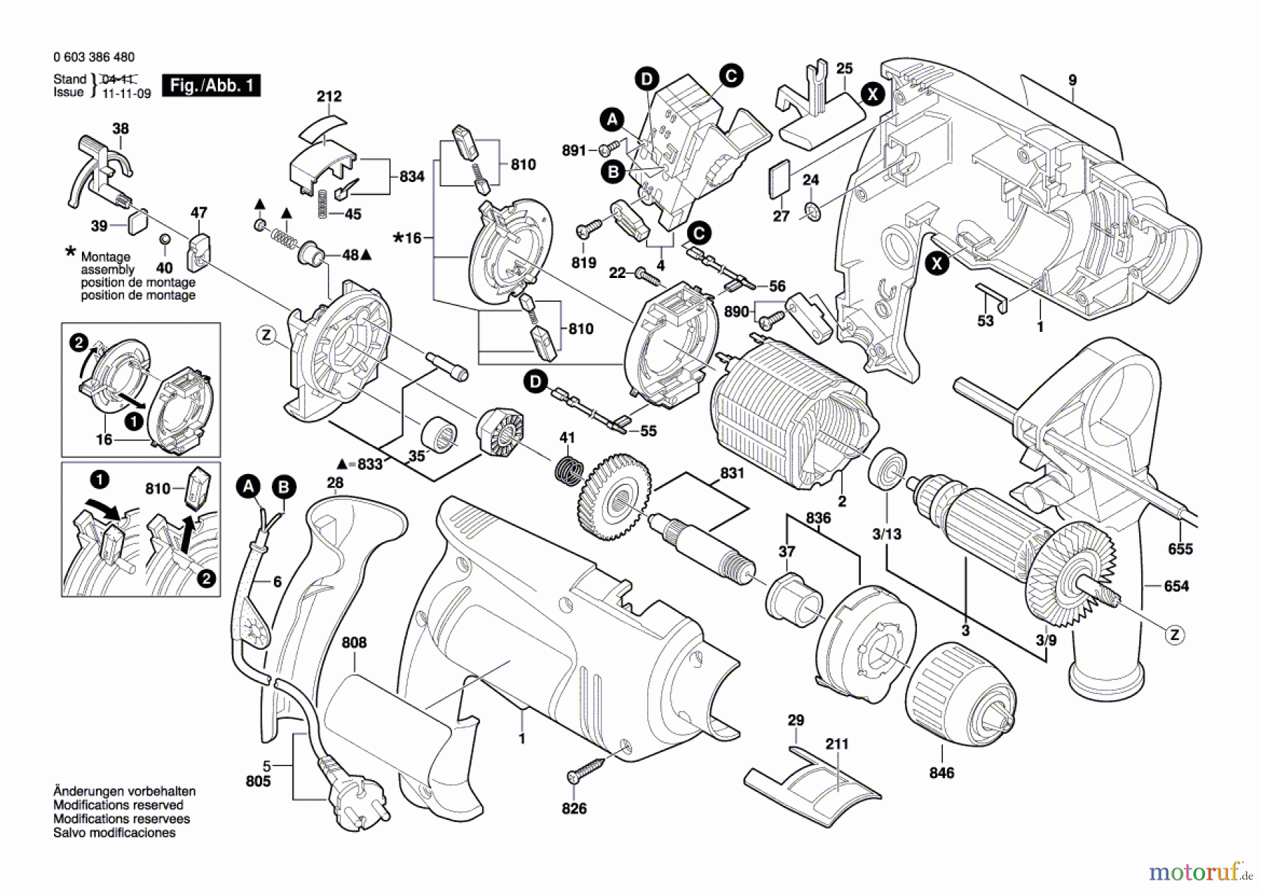  Bosch Werkzeug Schlagbohrmaschine PSB 700 RE Seite 1