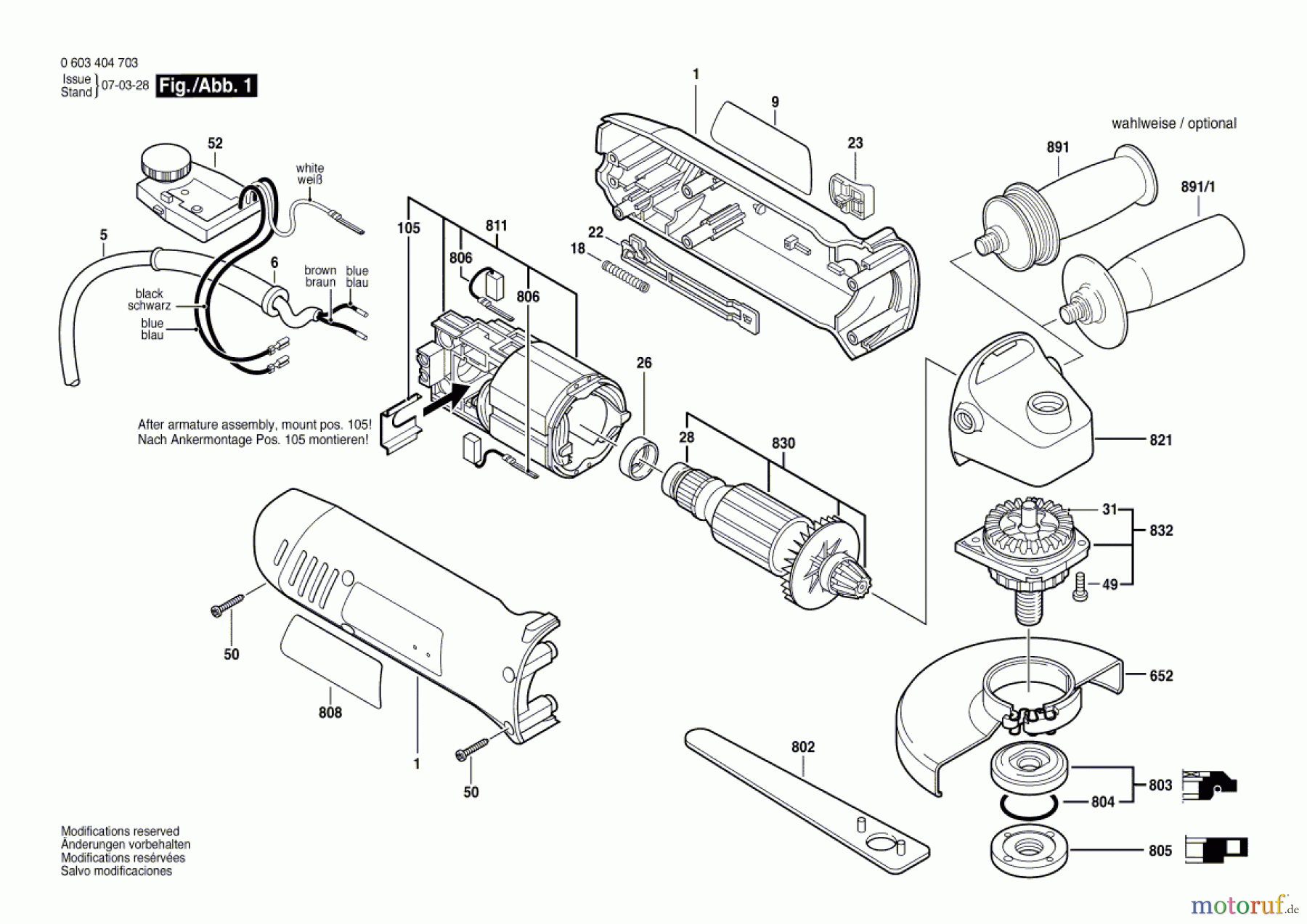  Bosch Werkzeug Winkelschleifer PWS 850 CE Seite 1