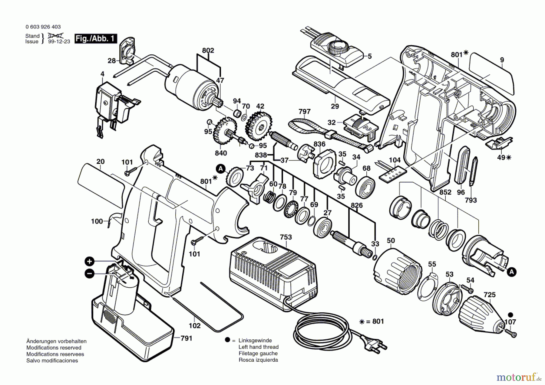  Bosch Akku Werkzeug Hw-Akkuschlagbohrmaschine PSB 9,6 VSP-2 Seite 1