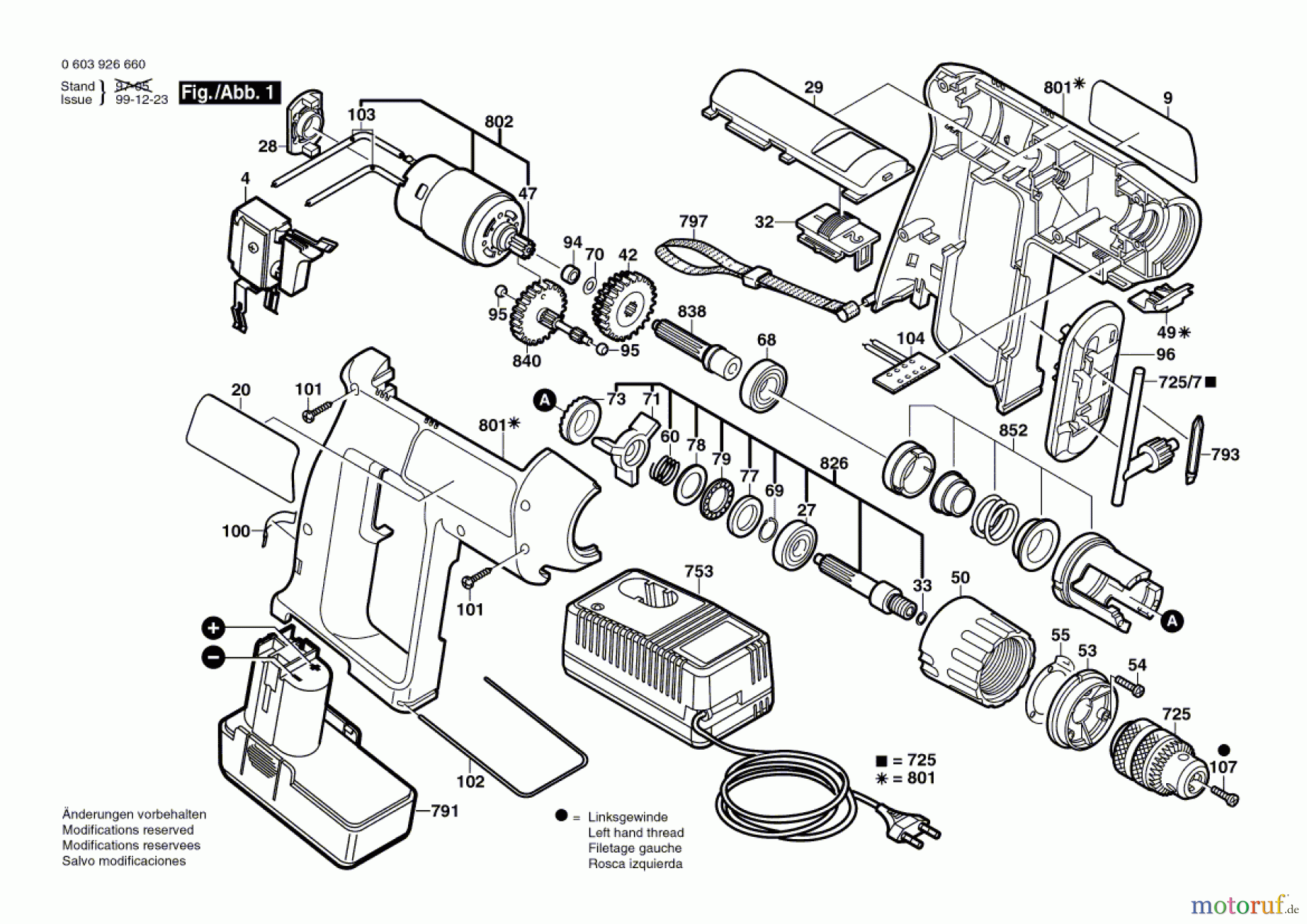  Bosch Akku Werkzeug Hw-Akkuschlagbohrmaschine PSB 9,6 VE-2 Seite 1