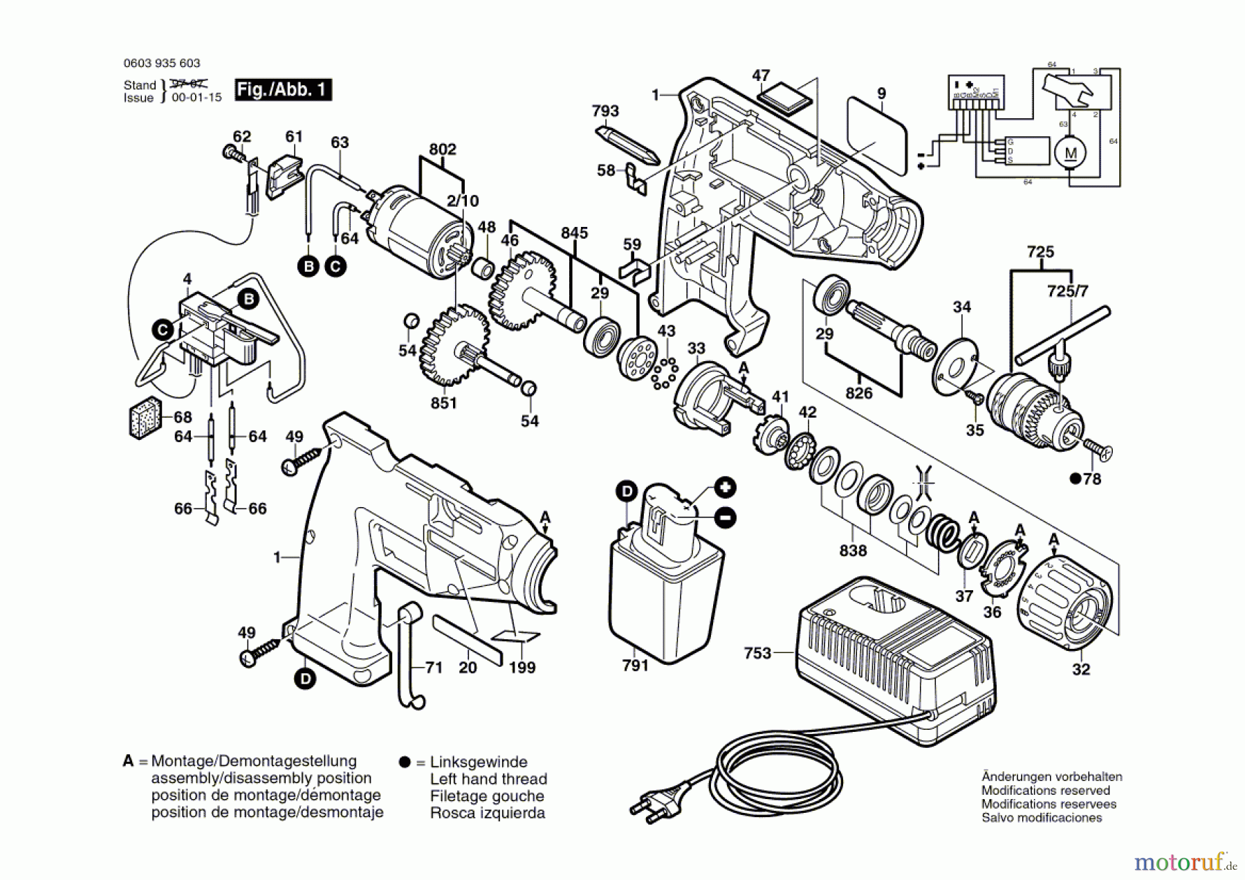  Bosch Akku Werkzeug Akku-Schrauber SR 9,6 E Seite 1